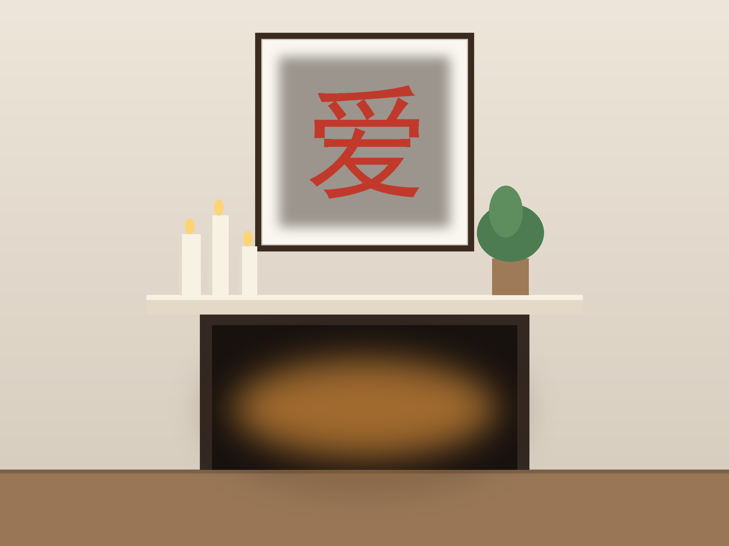 Ai Love Paper Cut Template - Free SVG + PDF Pack - on a desk