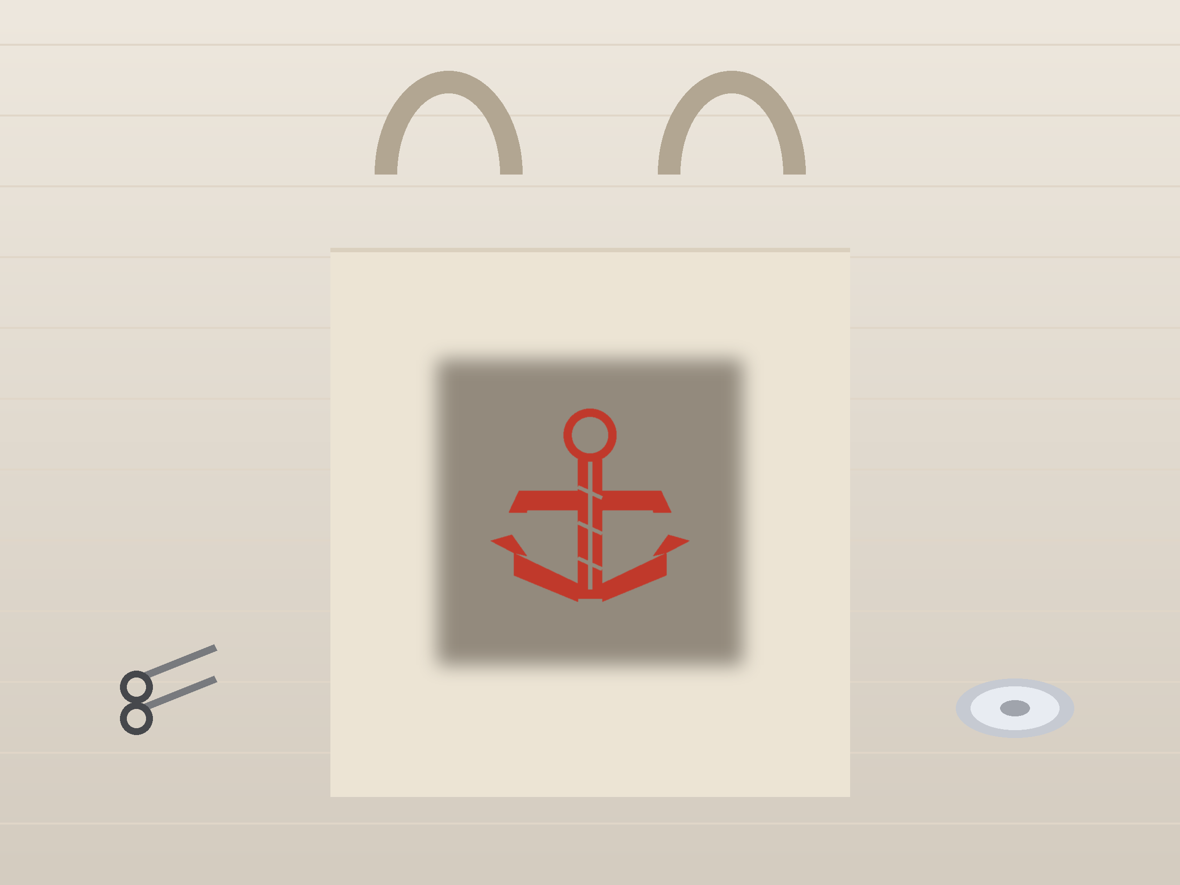 Anchor Paper Cut Template - Free SVG + PDF Pack - wall decor