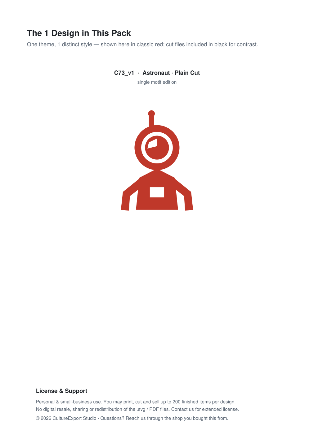 Astronaut Paper Cut Template - Free SVG + PDF Pack - design