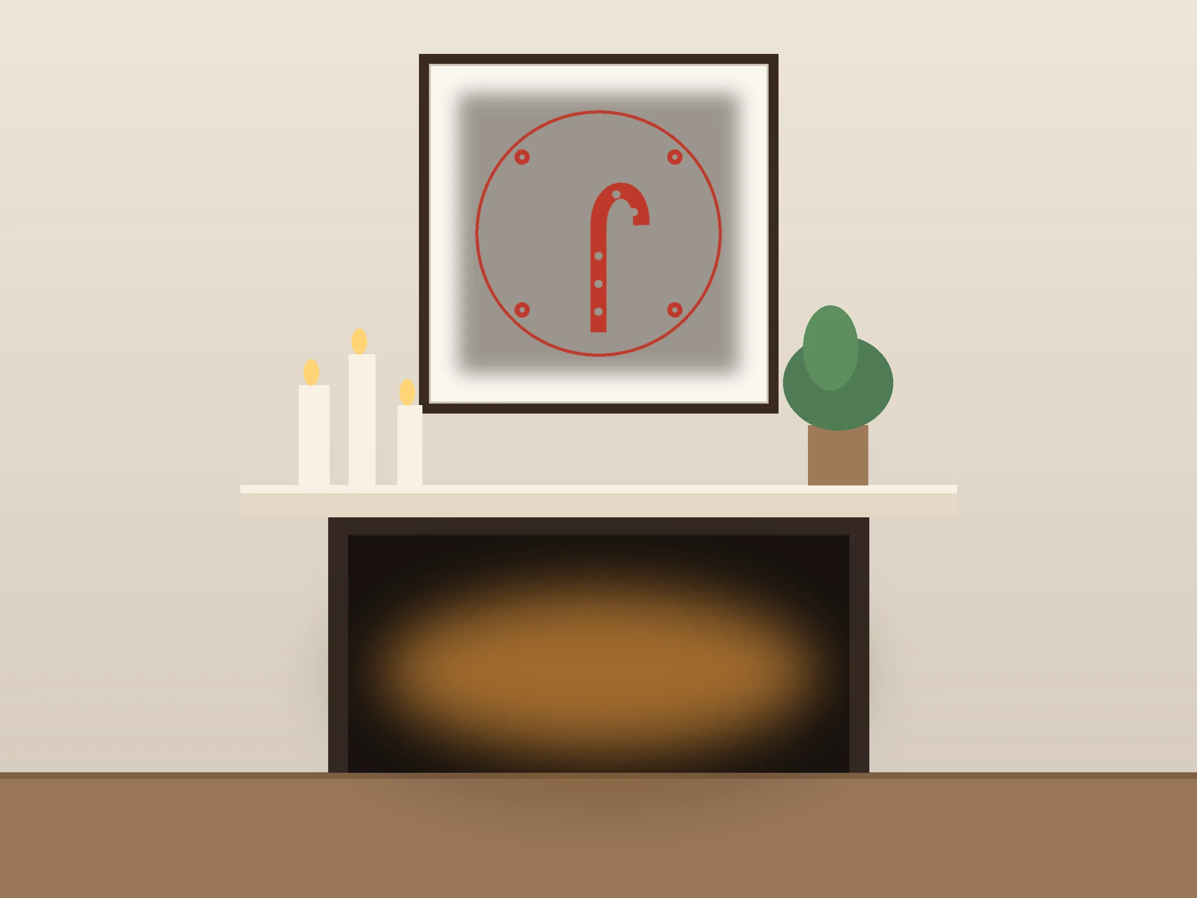 Candy Cane Ornate Paper Cut Panel - Free SVG + PDF Pack - on a desk