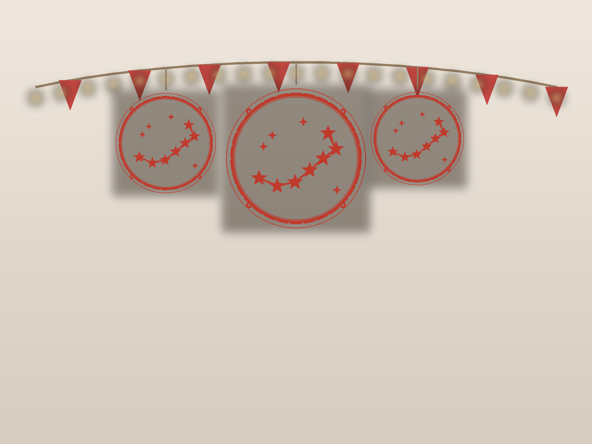 Constellation Window Roundel Paper Cut - Free SVG + PDF Pack - wall decor