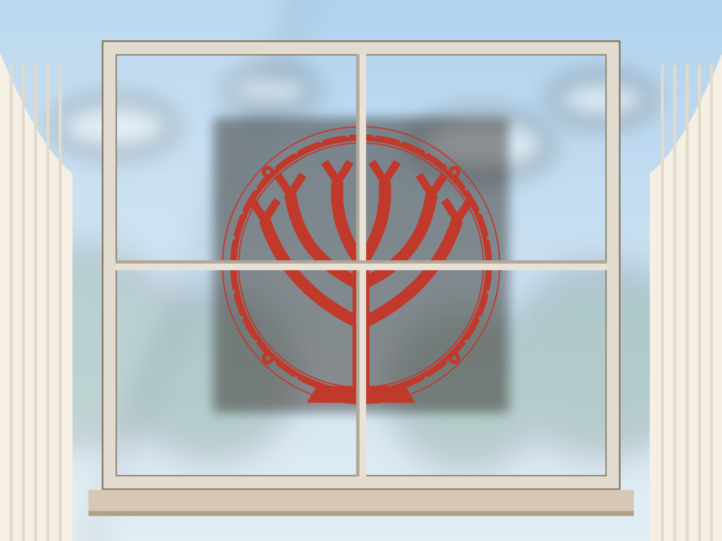 Coral Window Roundel Paper Cut - Free SVG + PDF Pack - wall decor