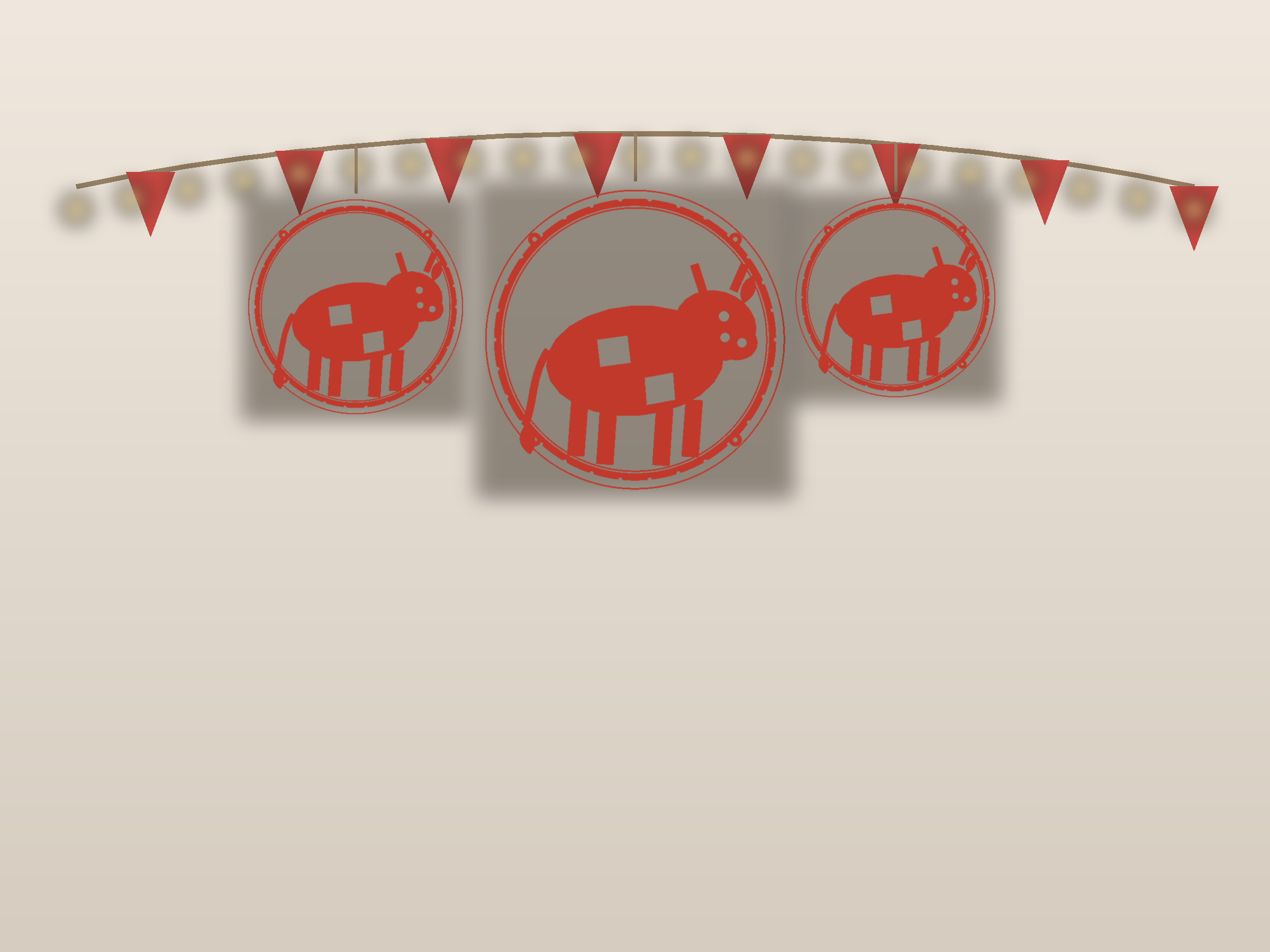 Cow Window Roundel Paper Cut - Free SVG + PDF Pack - wall decor