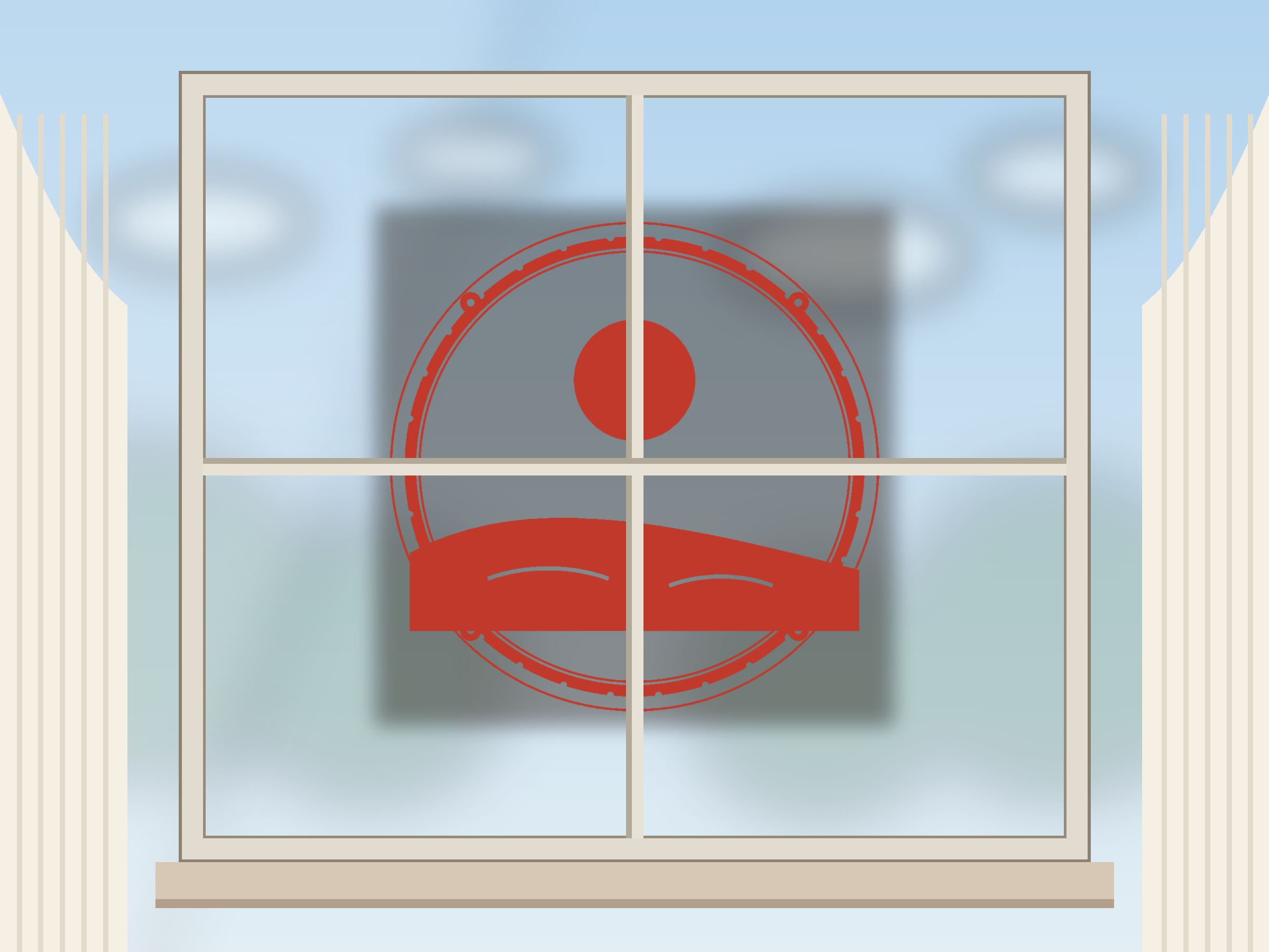 Desert Dunes Window Roundel Paper Cut - Free SVG + PDF Pack - wall decor