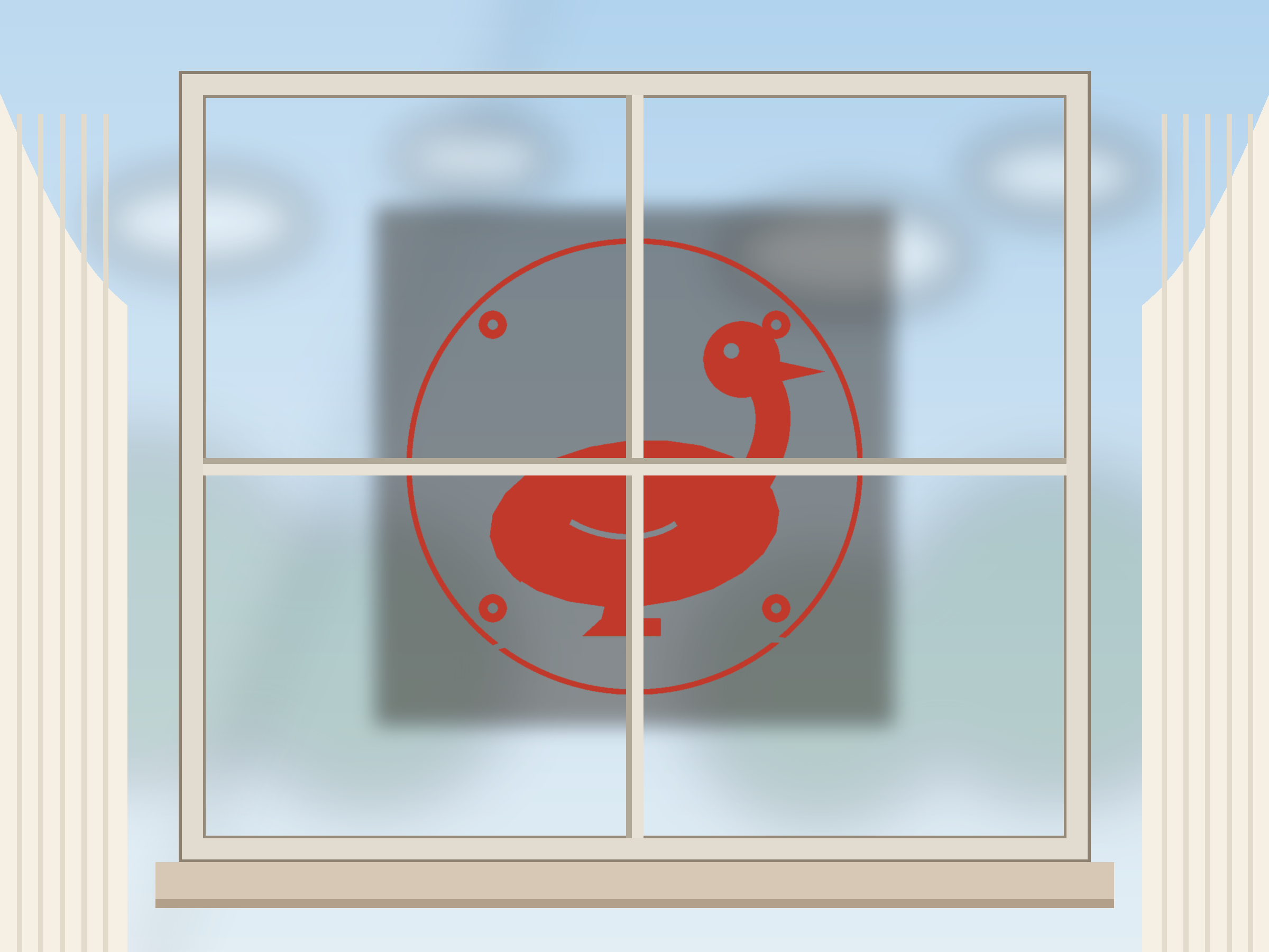 Duck Ornate Paper Cut Panel - Free SVG + PDF Pack - on a desk