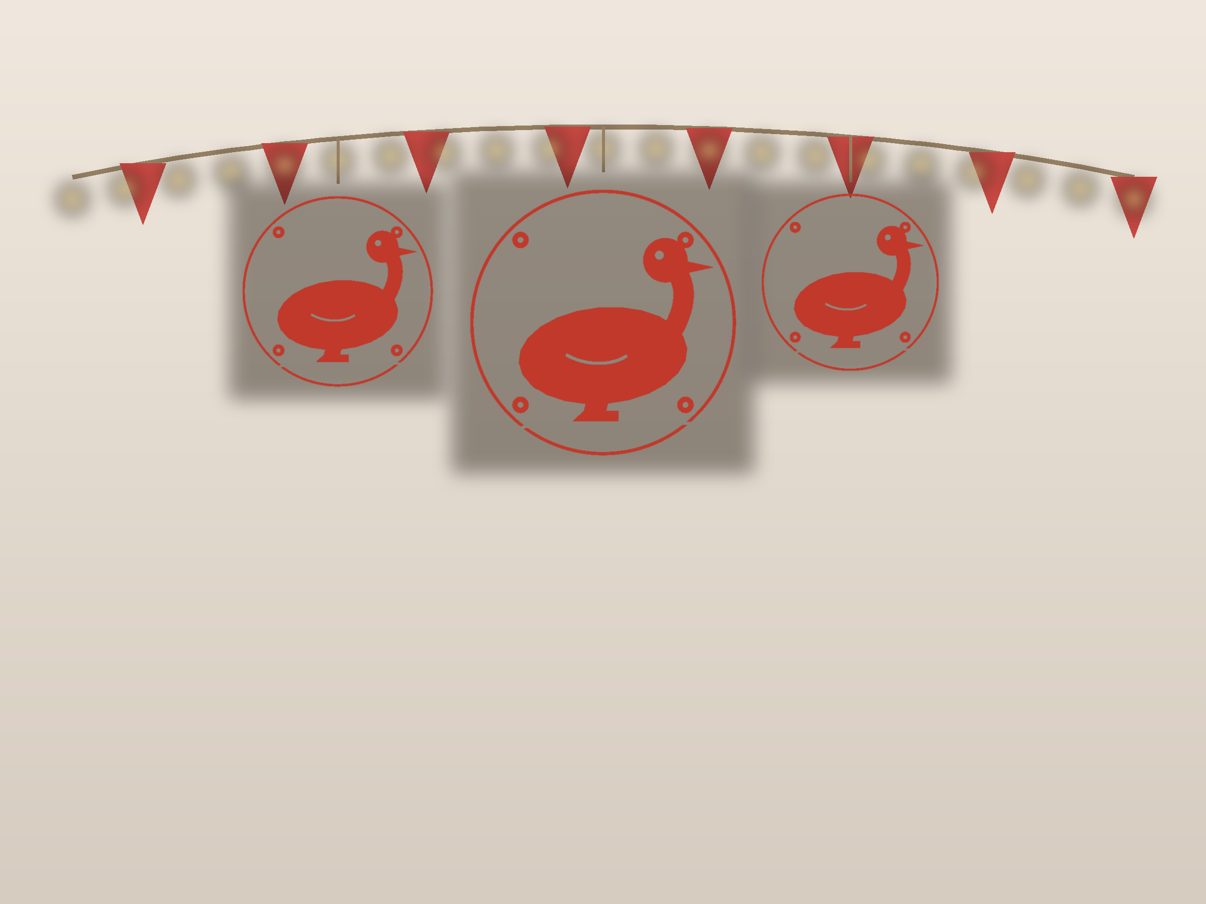 Duck Ornate Paper Cut Panel - Free SVG + PDF Pack - wall decor