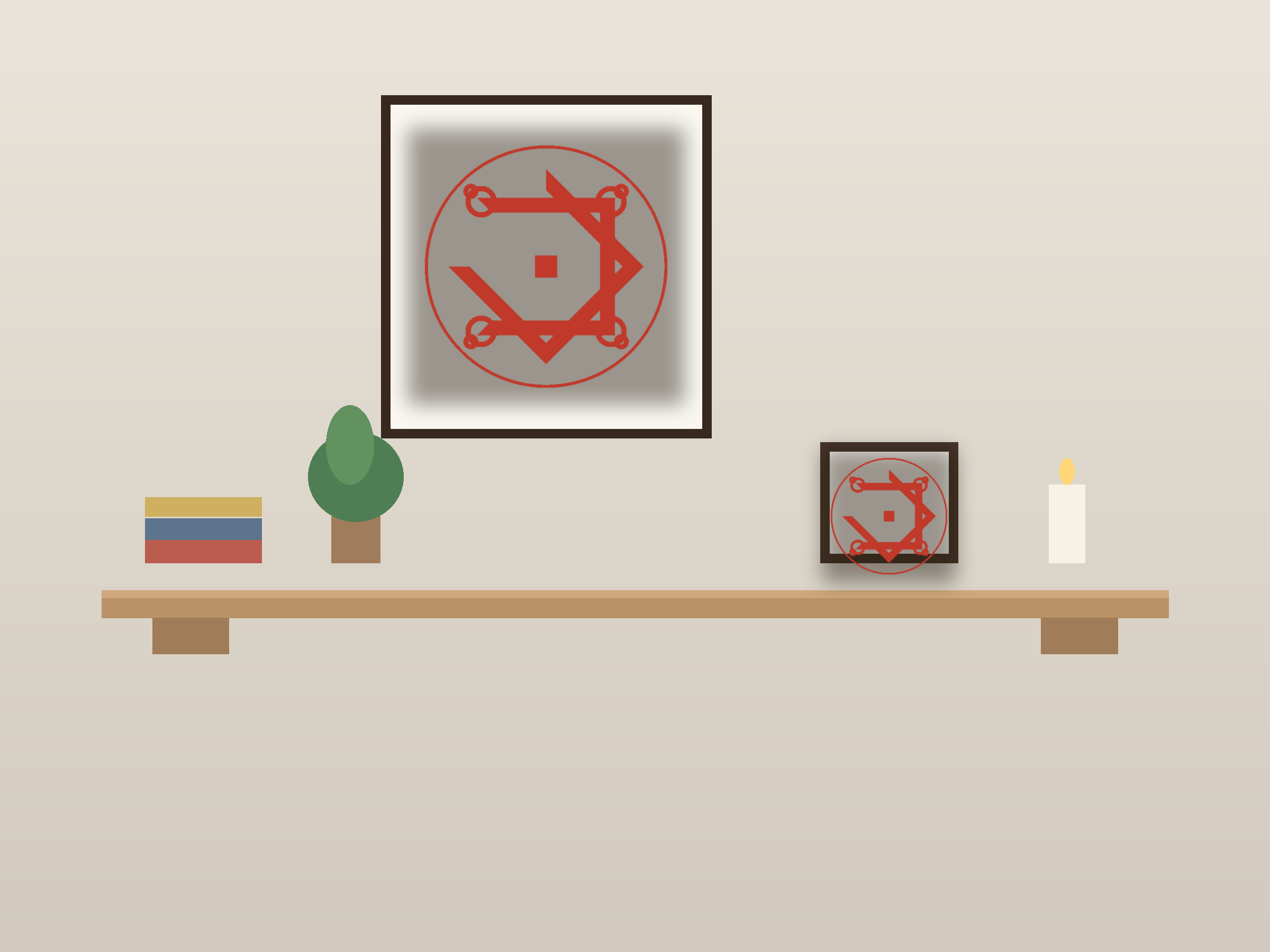 Endless Knot Ornate Paper Cut Panel - Free SVG + PDF Pack - on a desk