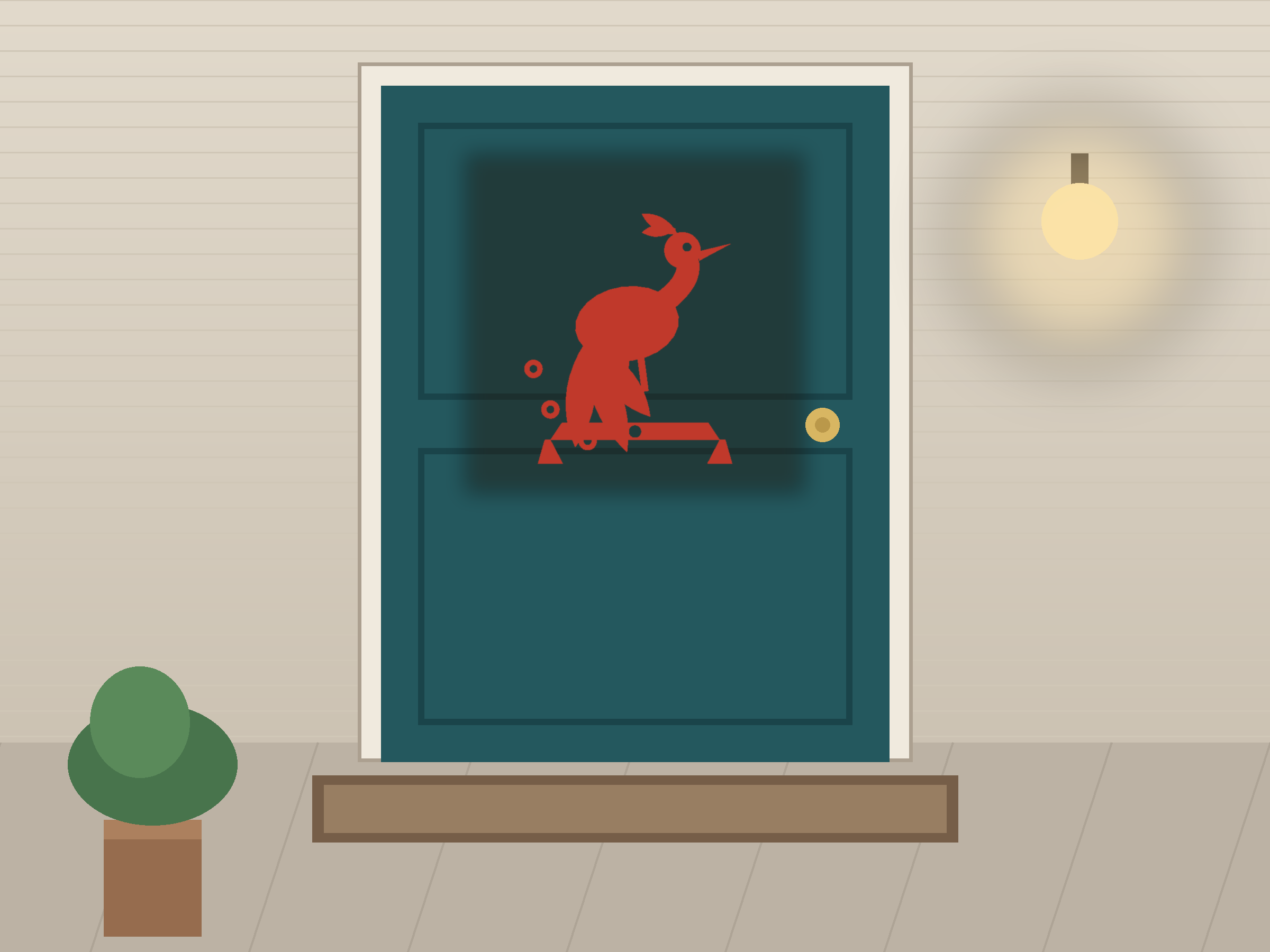Firebird Banner Paper Cut - Free SVG + PDF Pack - wall decor