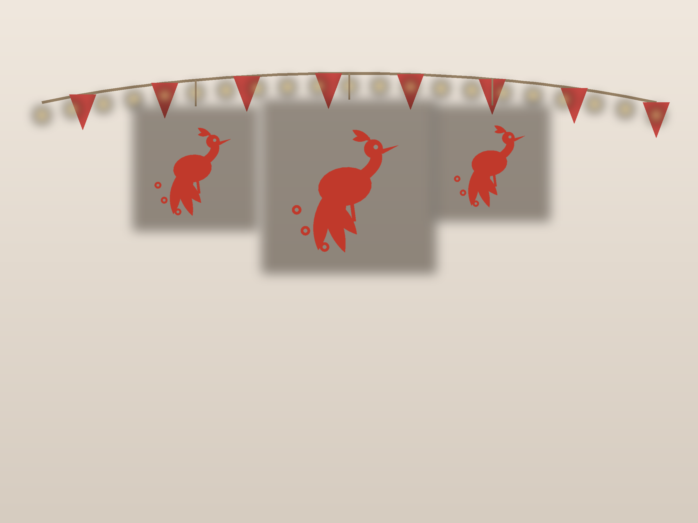 Firebird Paper Cut Template - Free SVG + PDF Pack - on a desk
