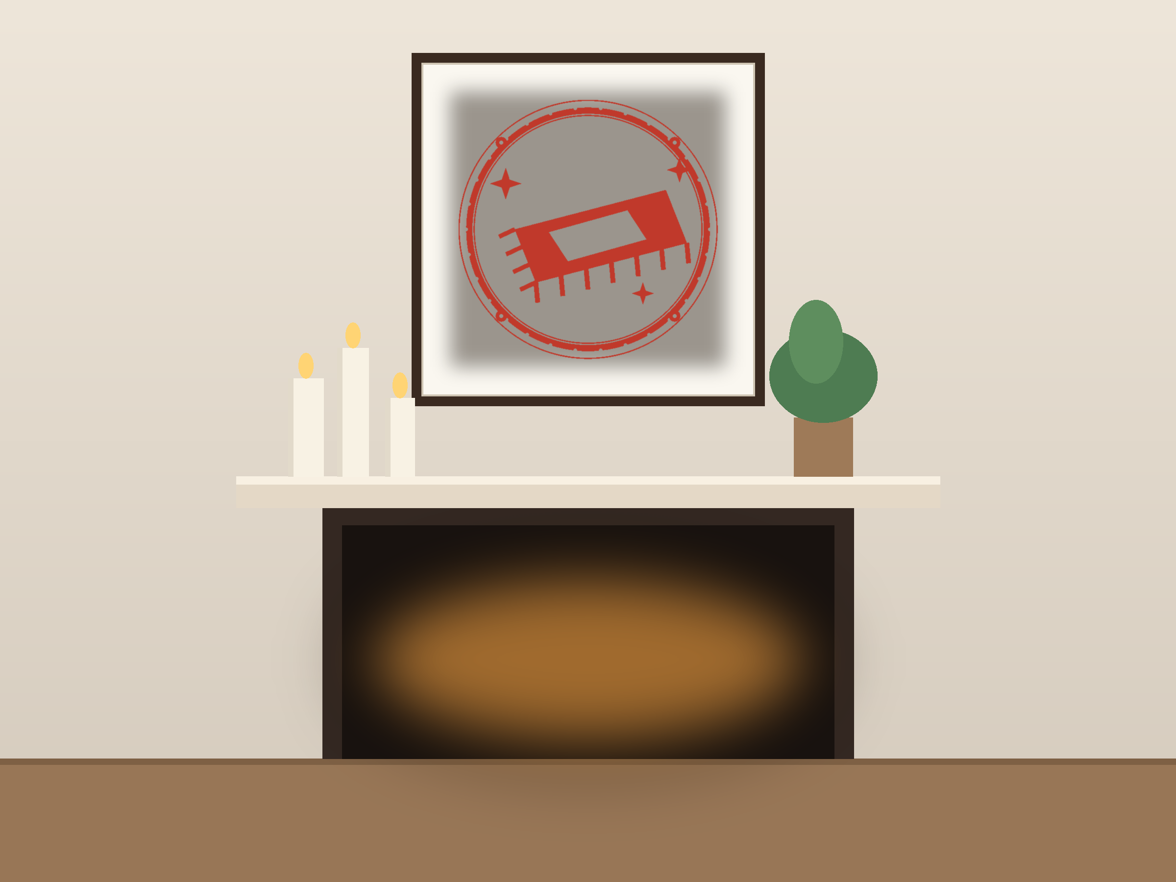 Flying Carpet Window Roundel Paper Cut - Free SVG + PDF Pack - on a desk