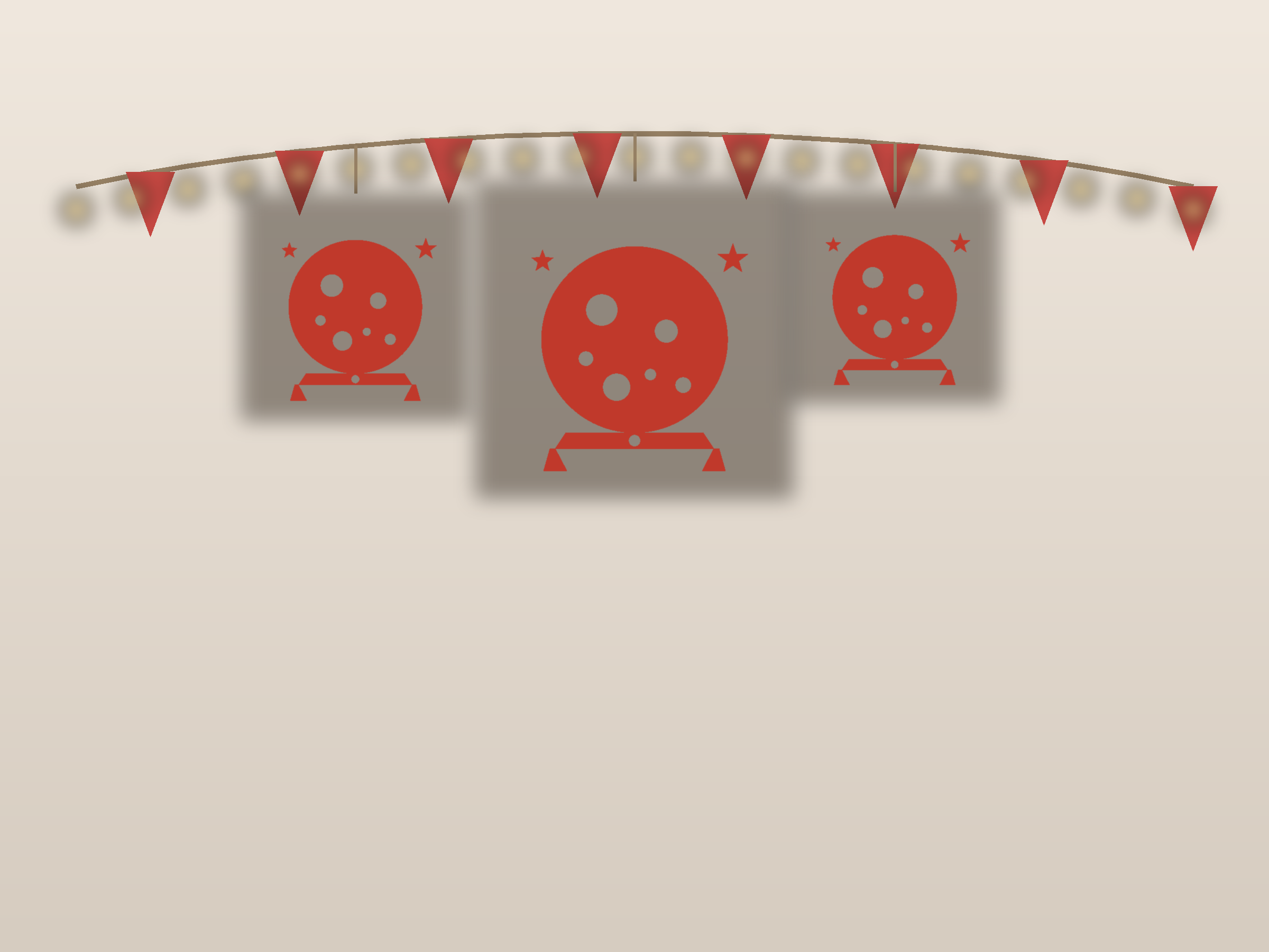 Full Moon Banner Paper Cut - Free SVG + PDF Pack - wall decor