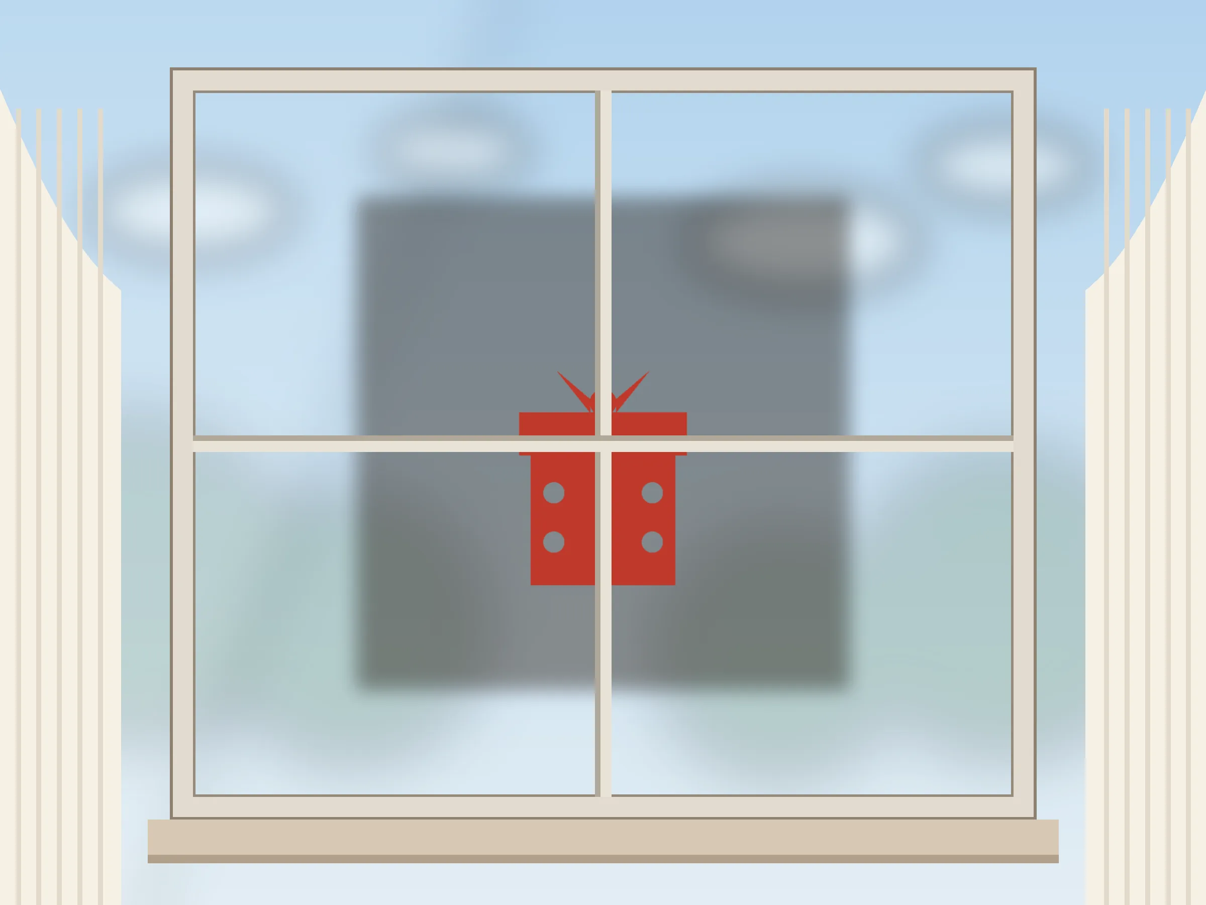 Gift Box Paper Cut Template - Free SVG + PDF Pack - on a desk
