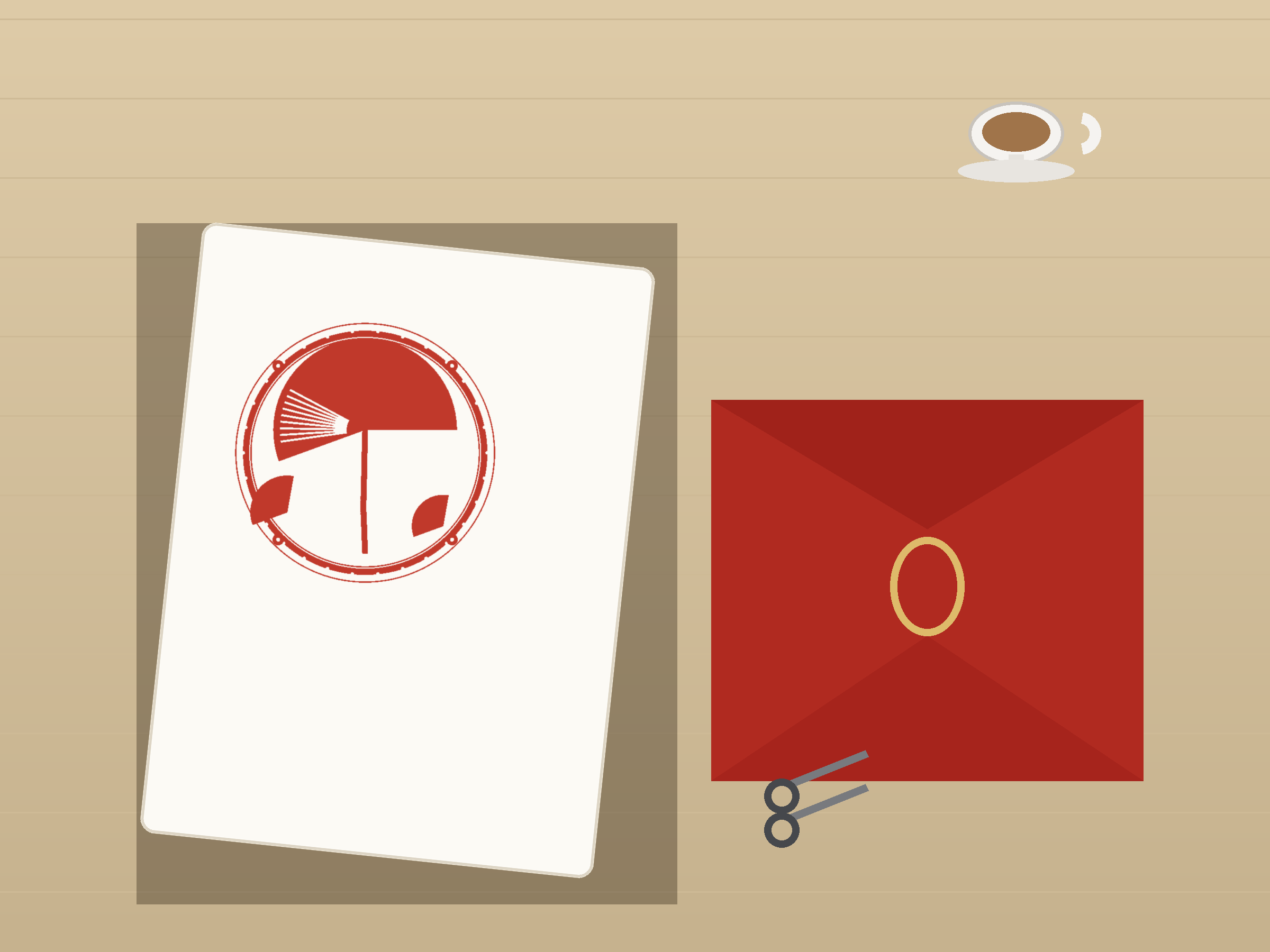 Ginkgo Leaf Window Roundel Paper Cut - Free SVG + PDF Pack - on a desk
