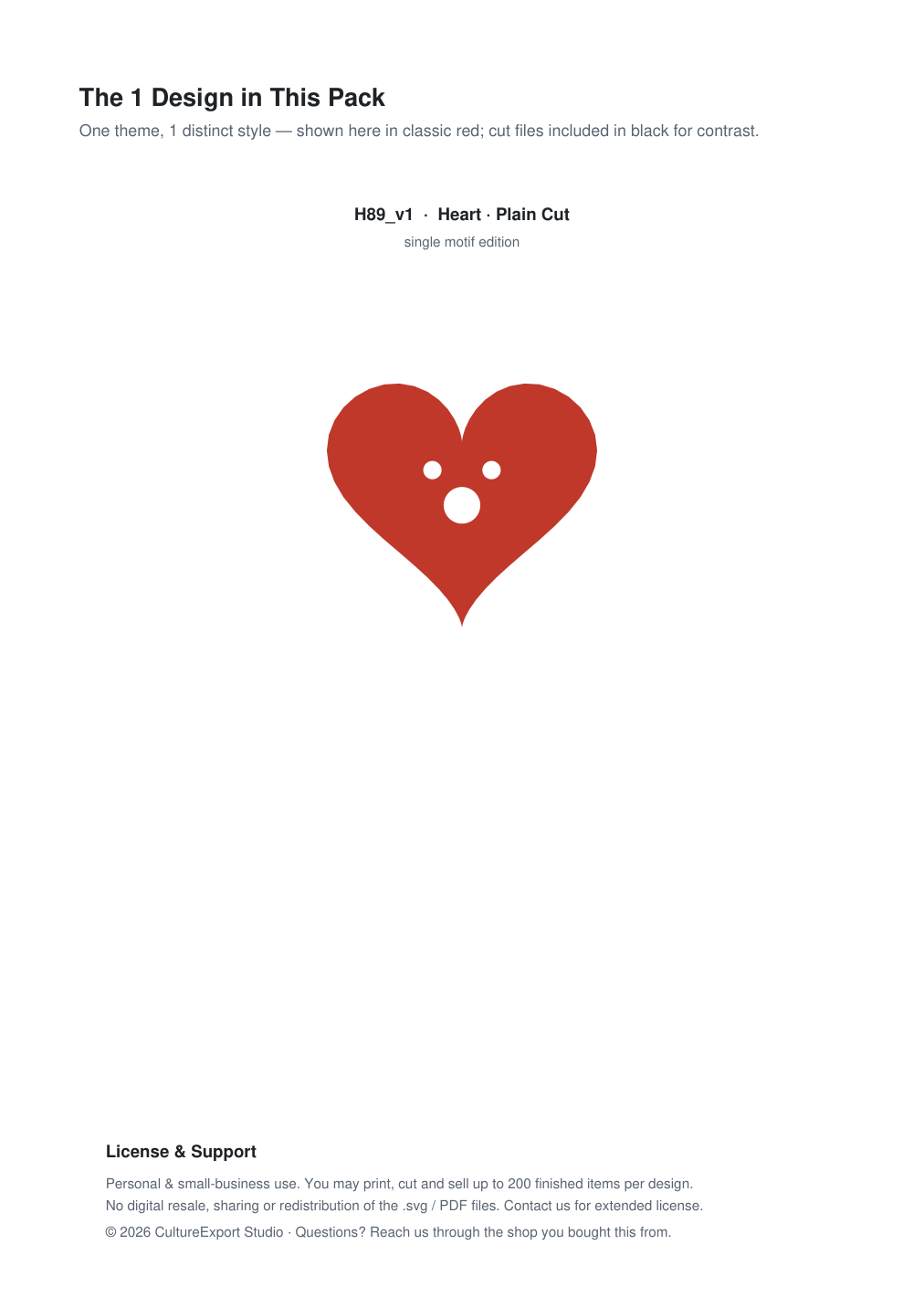 Heart Paper Cut Template - Free SVG + PDF Pack - design