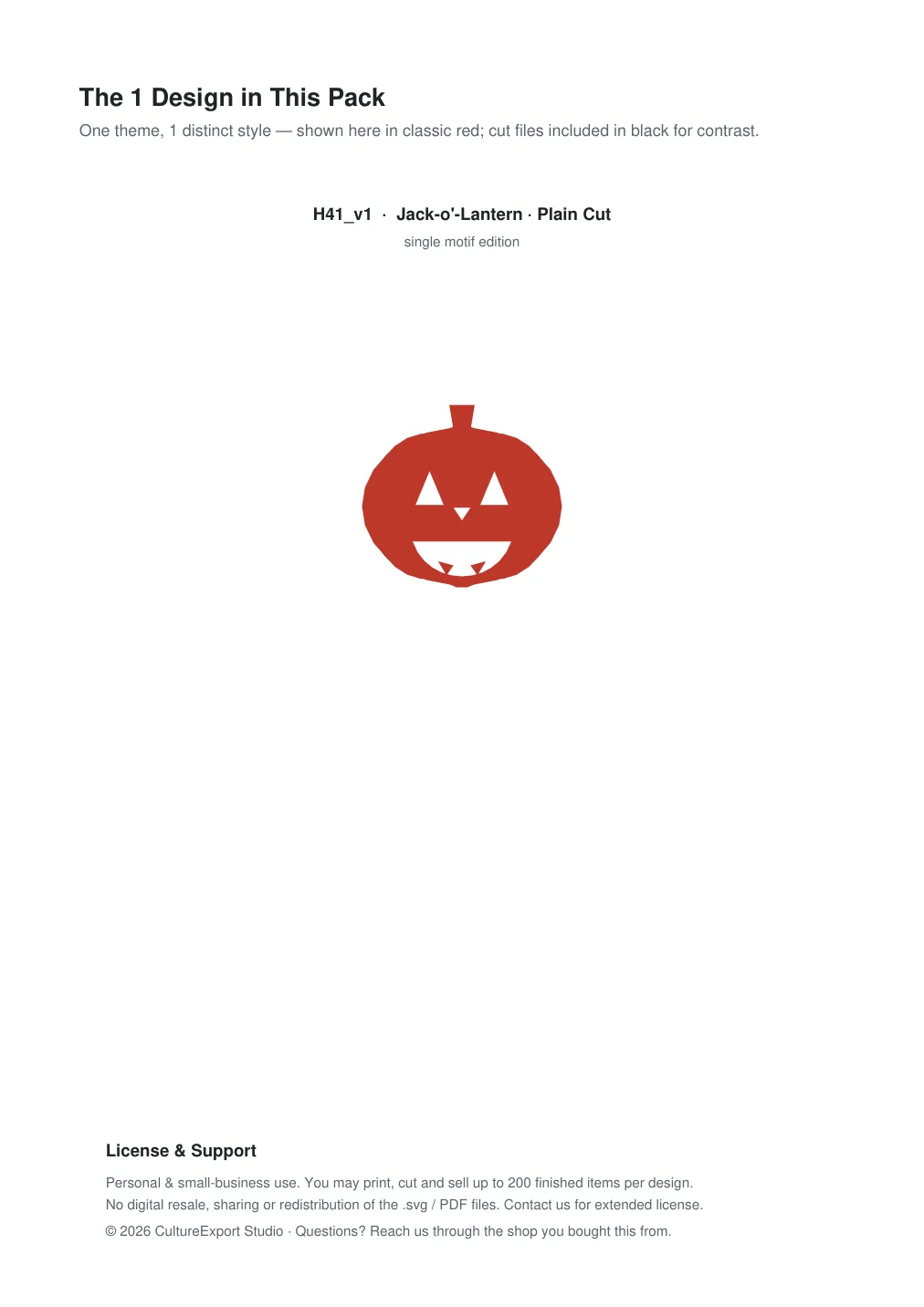 Jack-o'-Lantern Paper Cut Template - Free SVG + PDF Pack - all designs