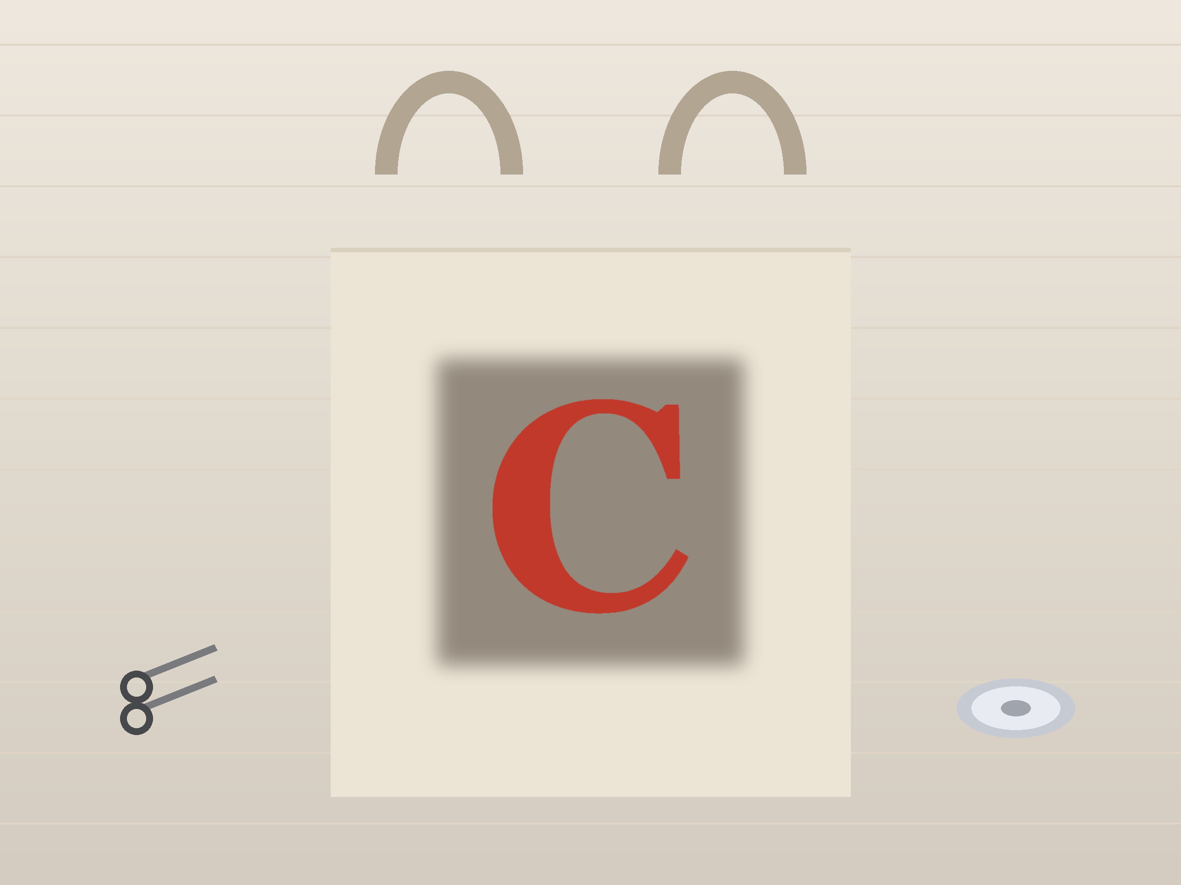 Letter C Paper Cut Template - Free SVG + PDF Pack - hero