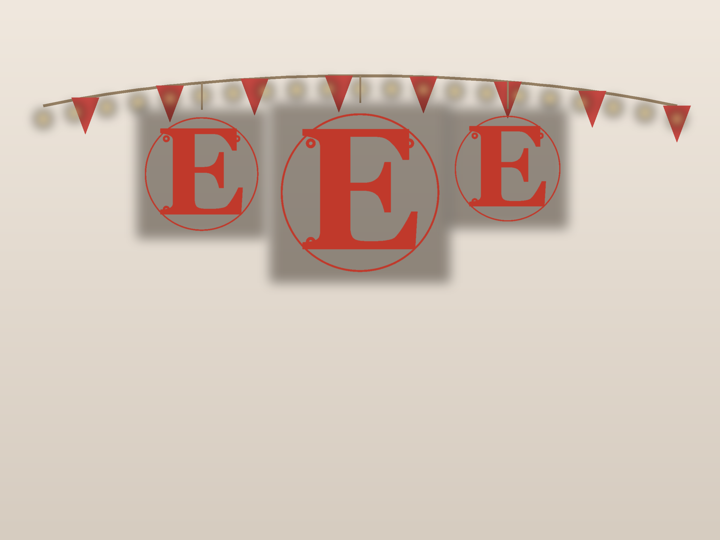Letter E Ornate Paper Cut Panel - Free SVG + PDF Pack - hero