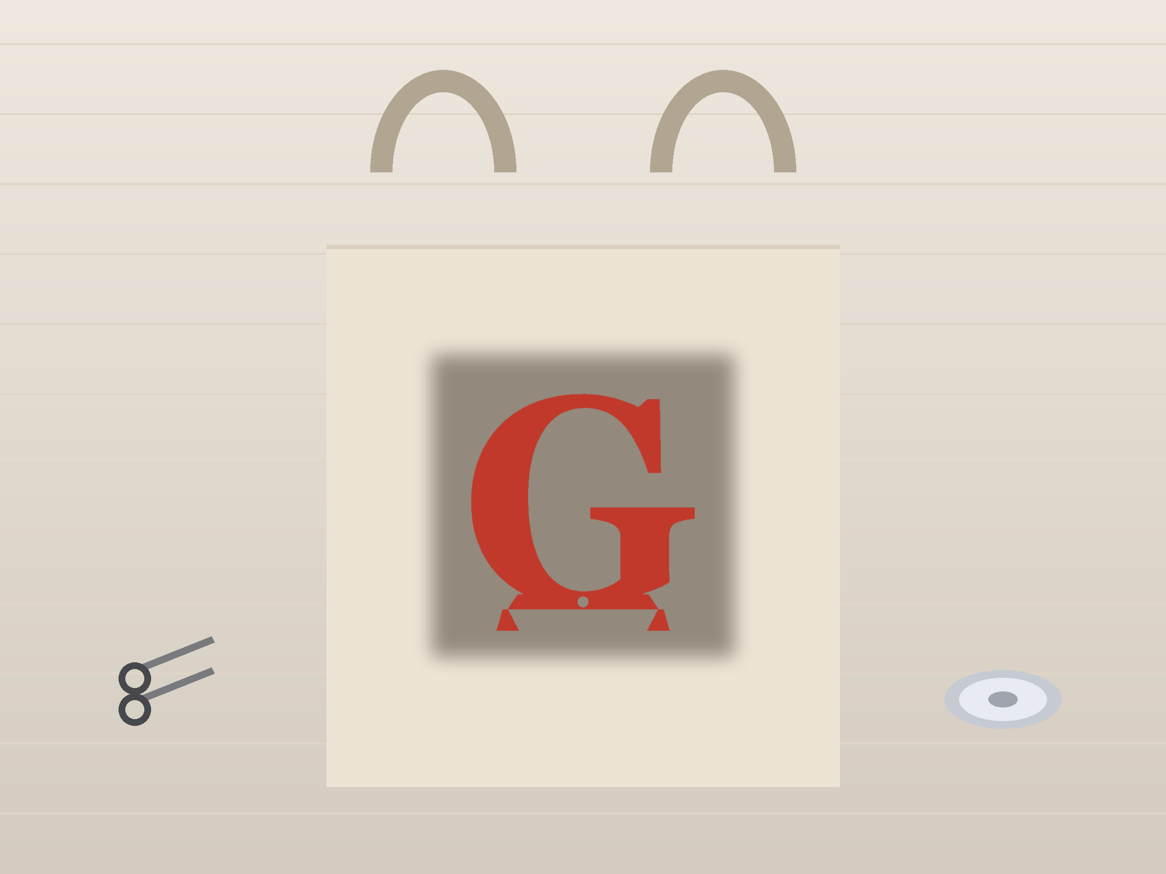 Letter G Banner Paper Cut - Free SVG + PDF Pack - wall decor
