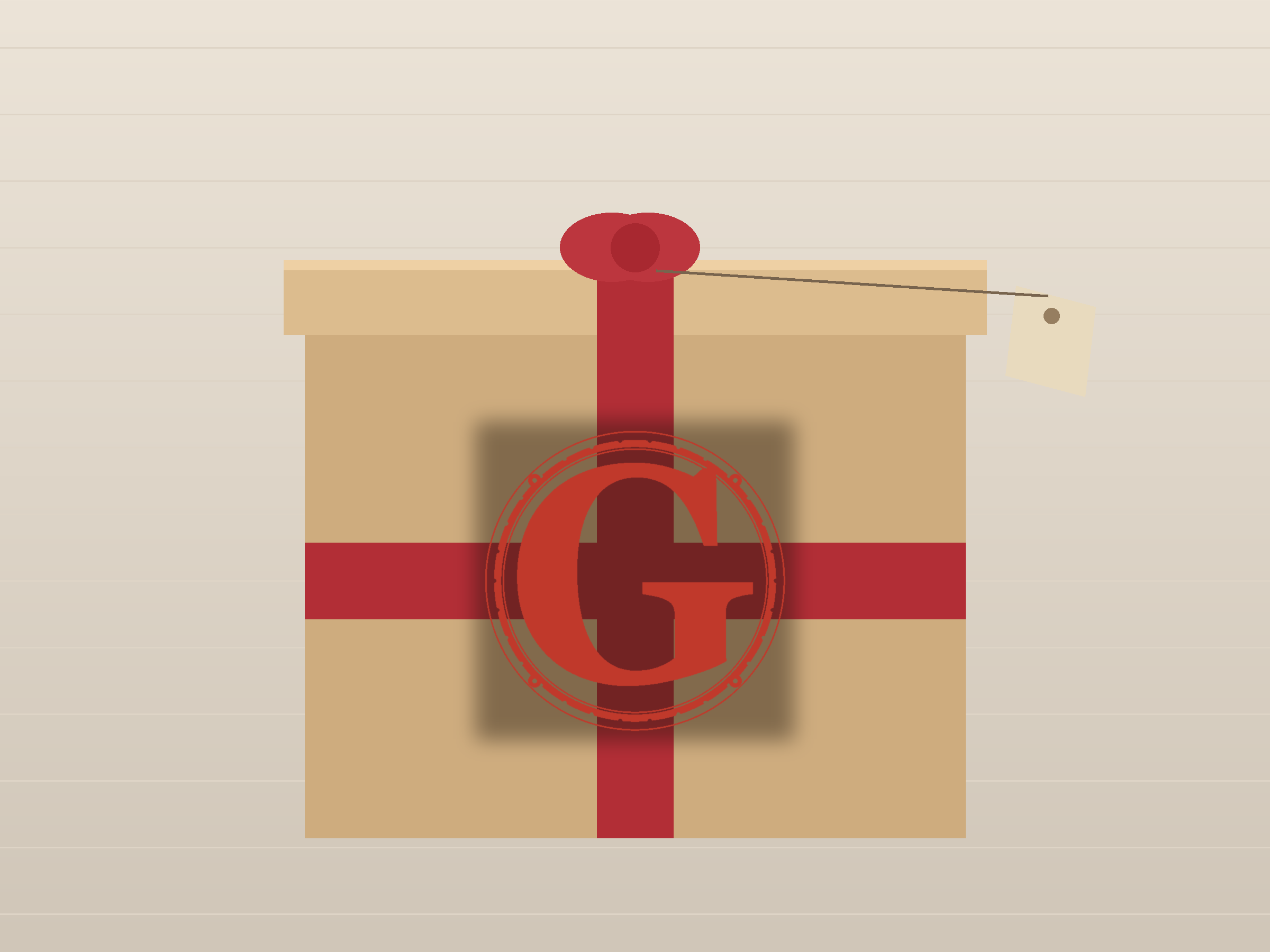 Letter G Window Roundel Paper Cut - Free SVG + PDF Pack - on a desk