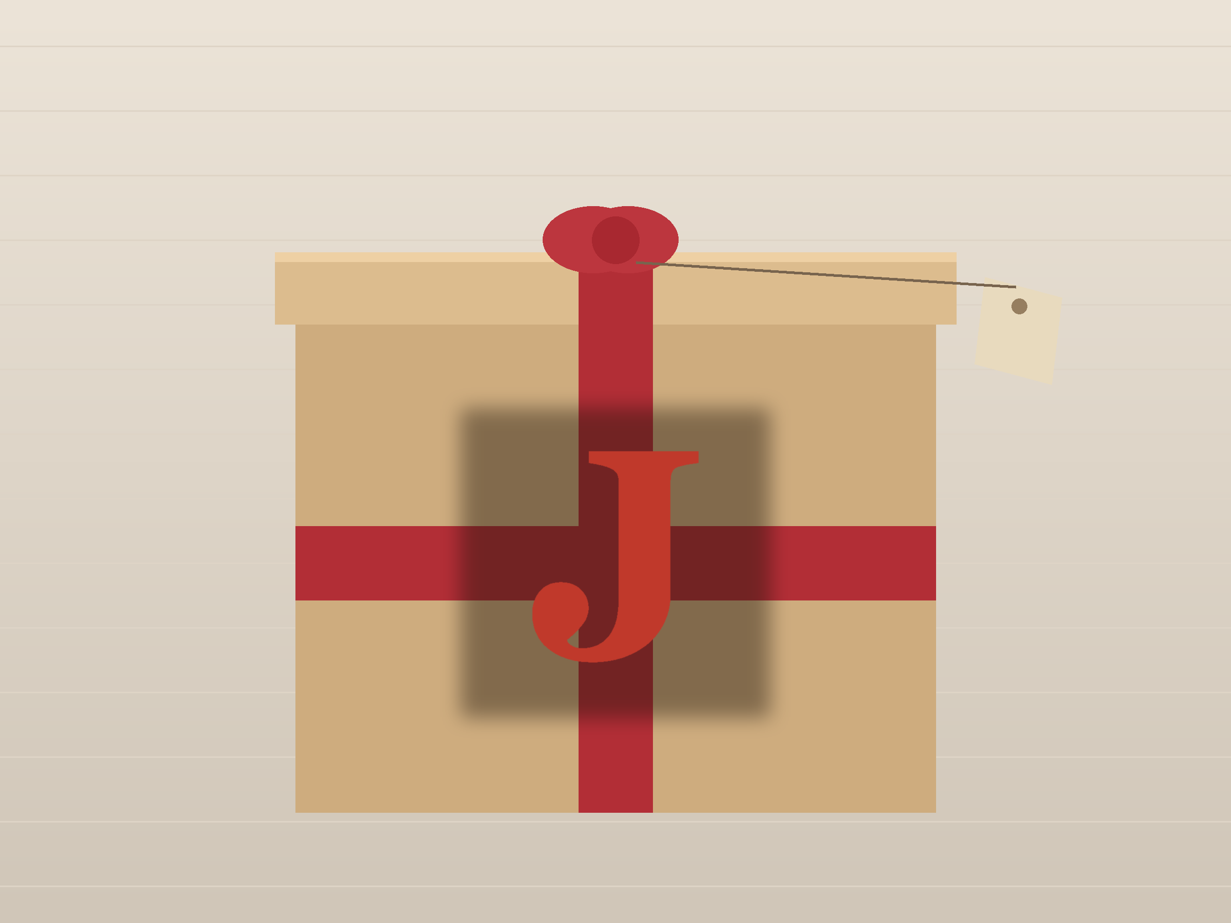 Letter J Paper Cut Template - Free SVG + PDF Pack - on a desk