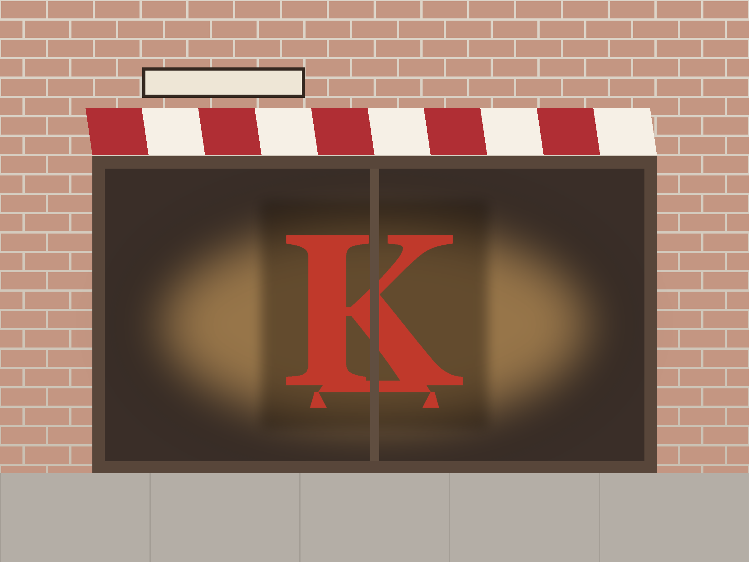 Letter K Banner Paper Cut - Free SVG + PDF Pack - on a desk