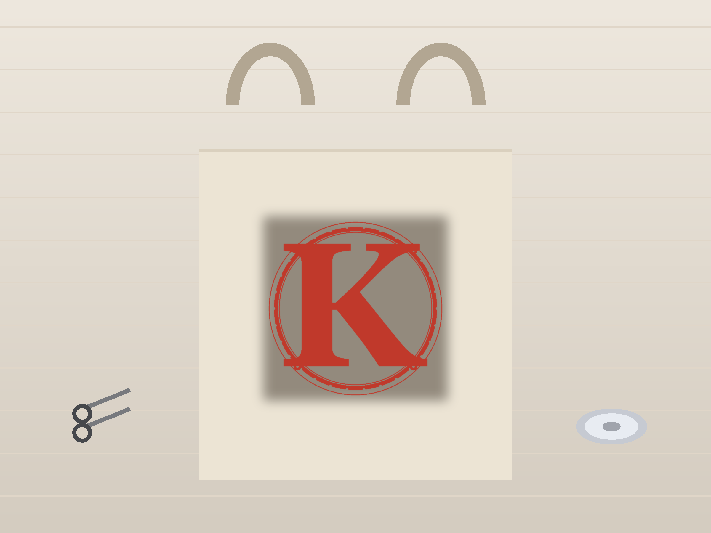 Letter K Window Roundel Paper Cut - Free SVG + PDF Pack - hero