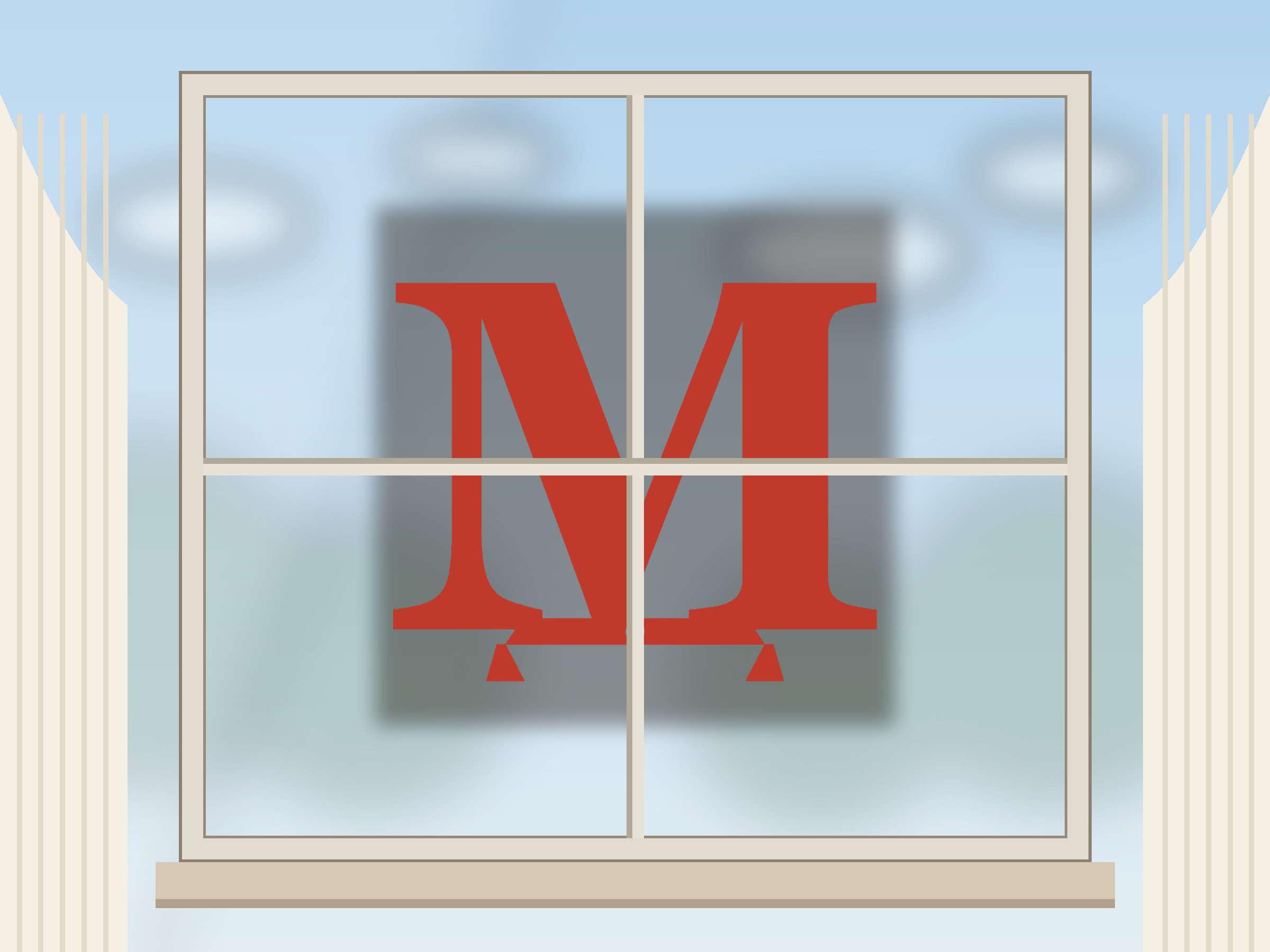 Letter M Banner Paper Cut - Free SVG + PDF Pack - wall decor