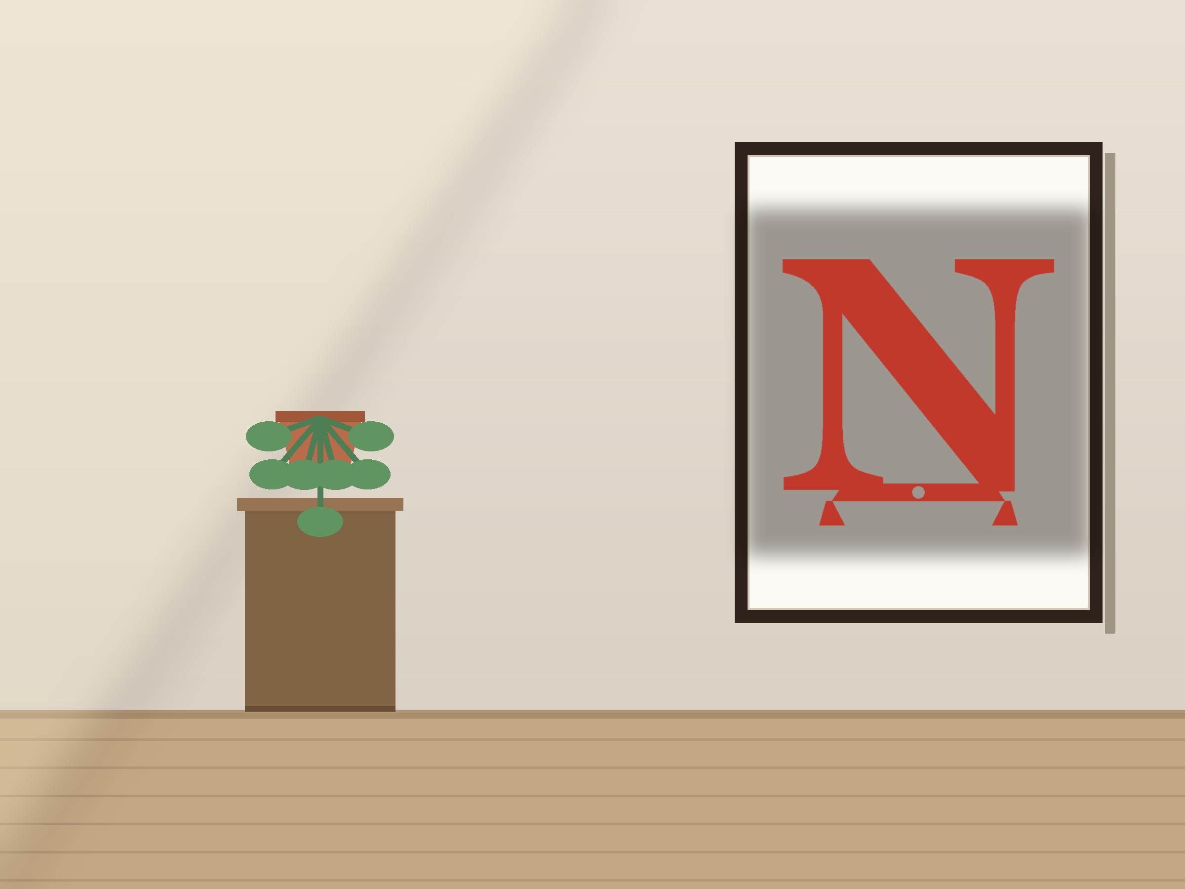 Letter N Banner Paper Cut - Free SVG + PDF Pack - wall decor