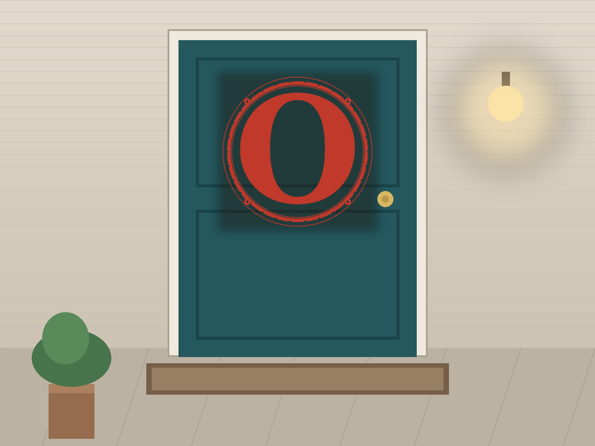 Letter O Window Roundel Paper Cut - Free SVG + PDF Pack - hero