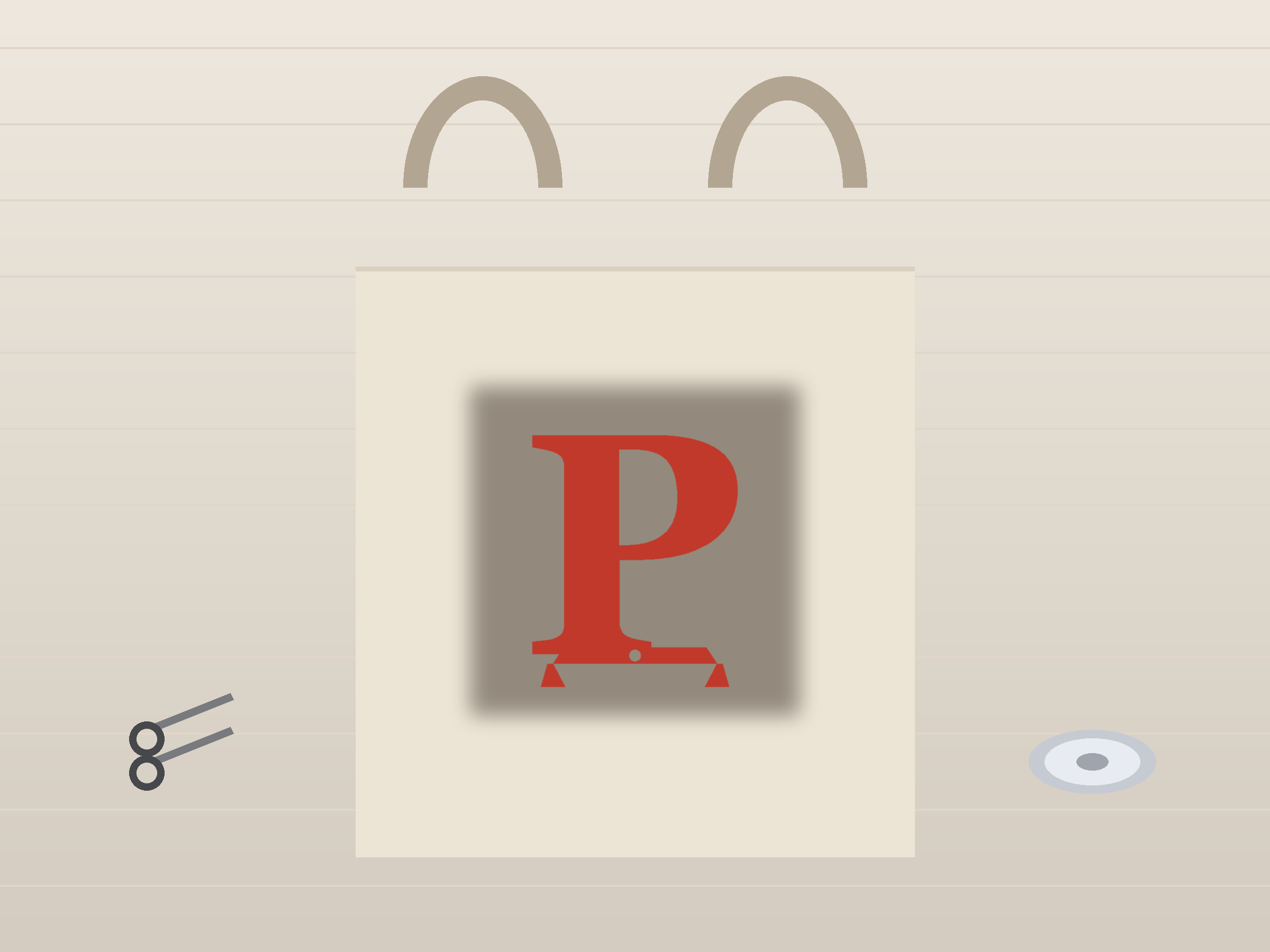 Letter P Banner Paper Cut - Free SVG + PDF Pack - hero