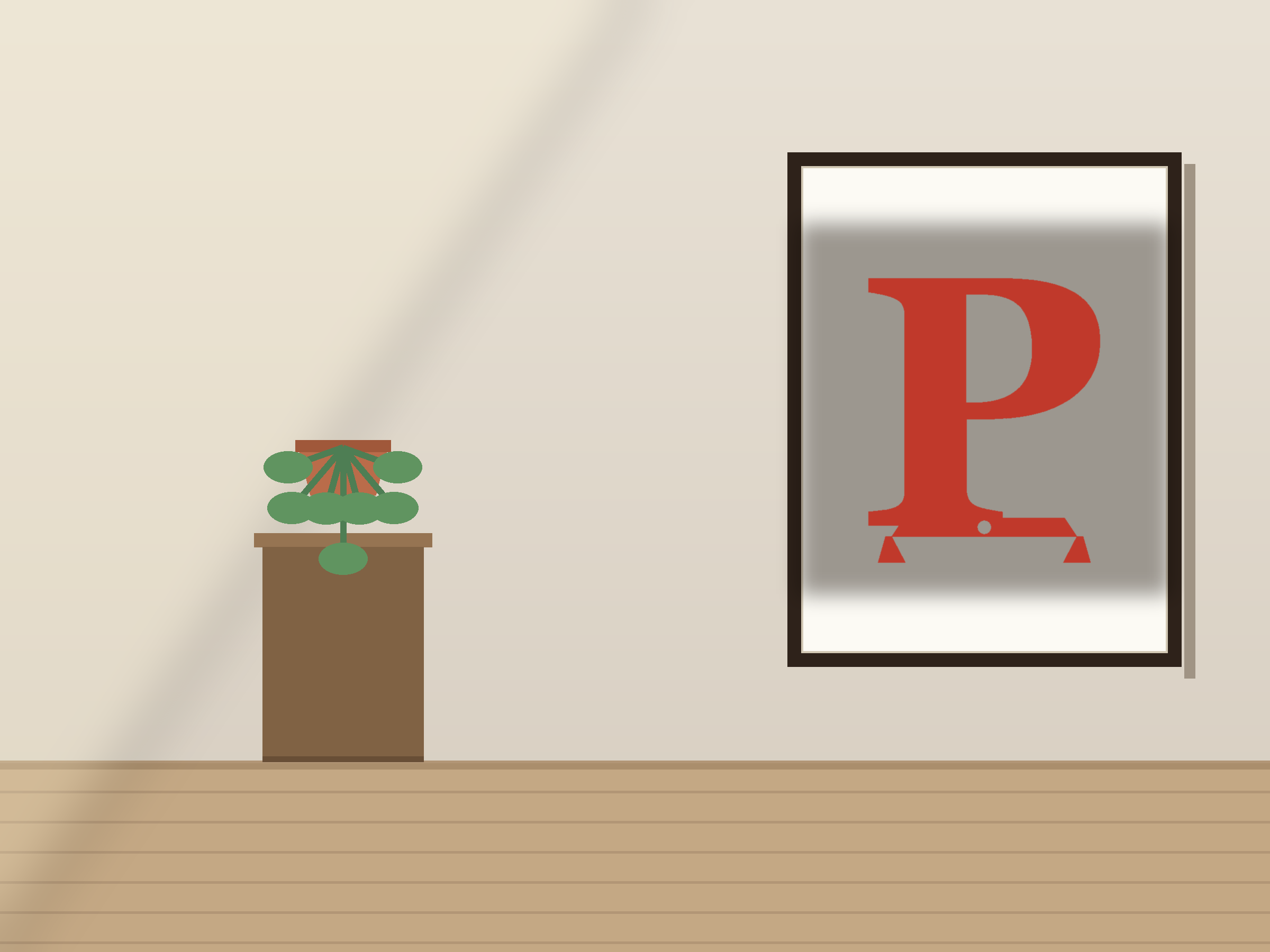 Letter P Banner Paper Cut - Free SVG + PDF Pack - wall decor