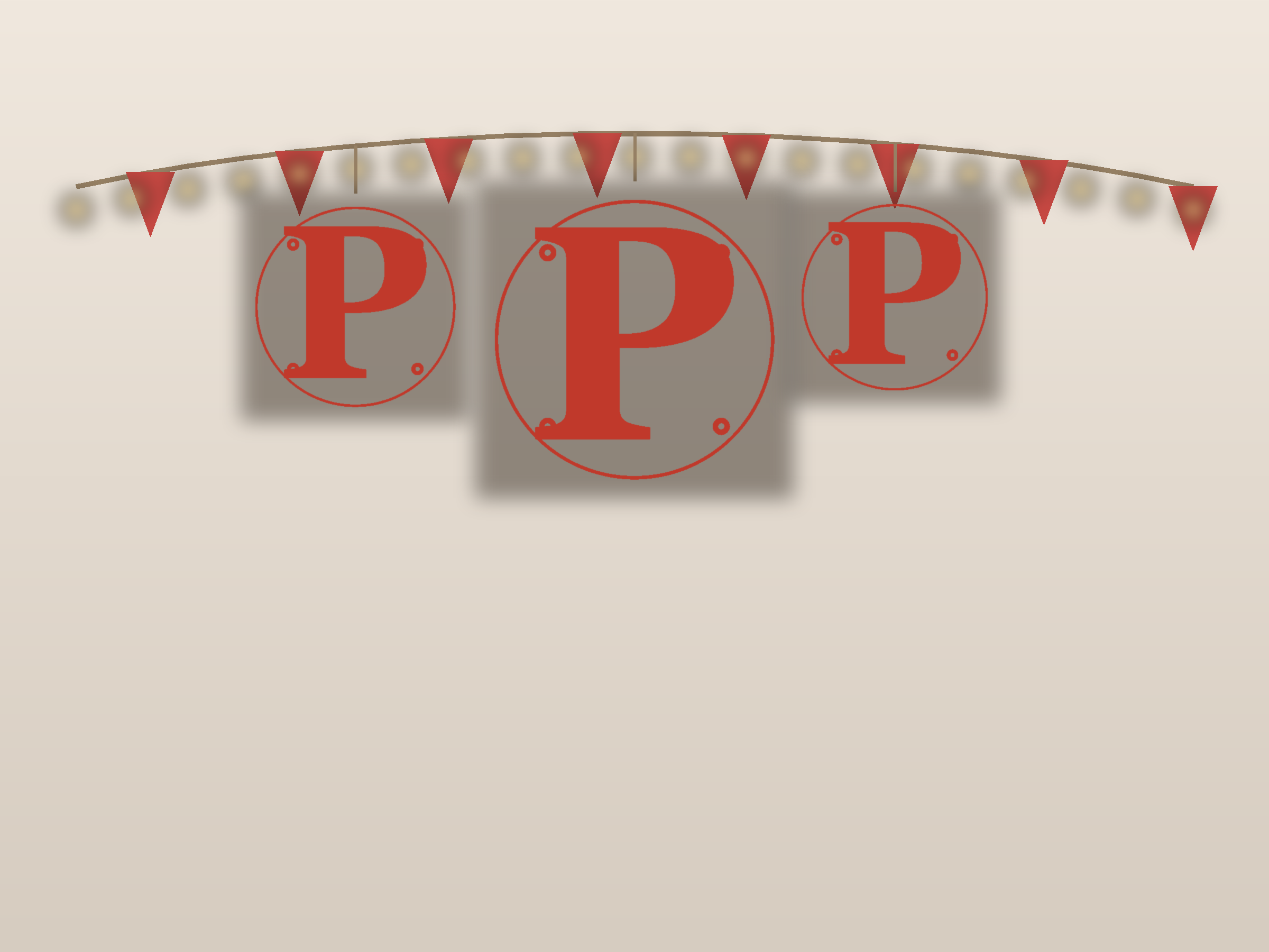 Letter P Ornate Paper Cut Panel - Free SVG + PDF Pack - hero