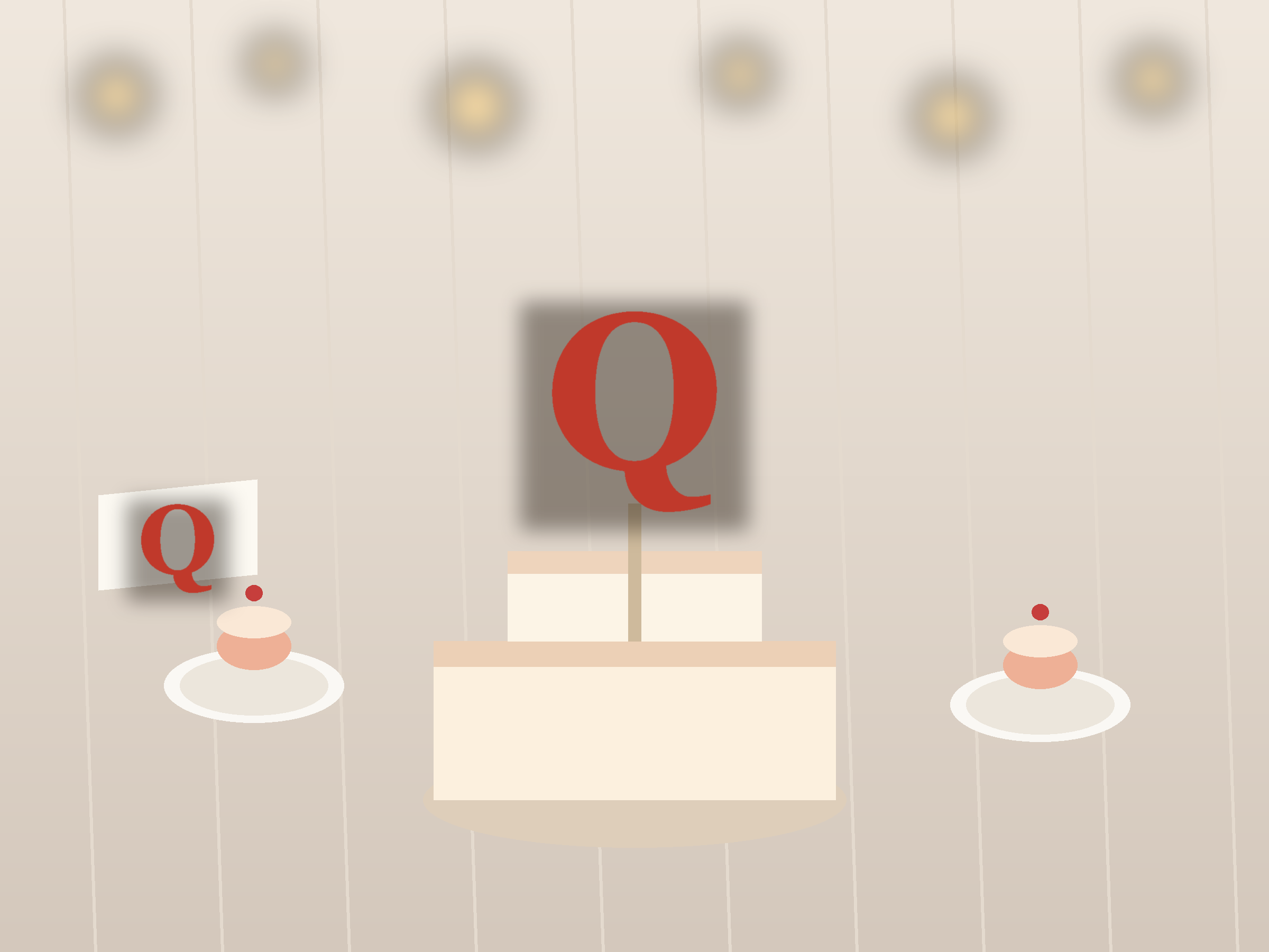 Letter Q Paper Cut Template - Free SVG + PDF Pack - on a desk