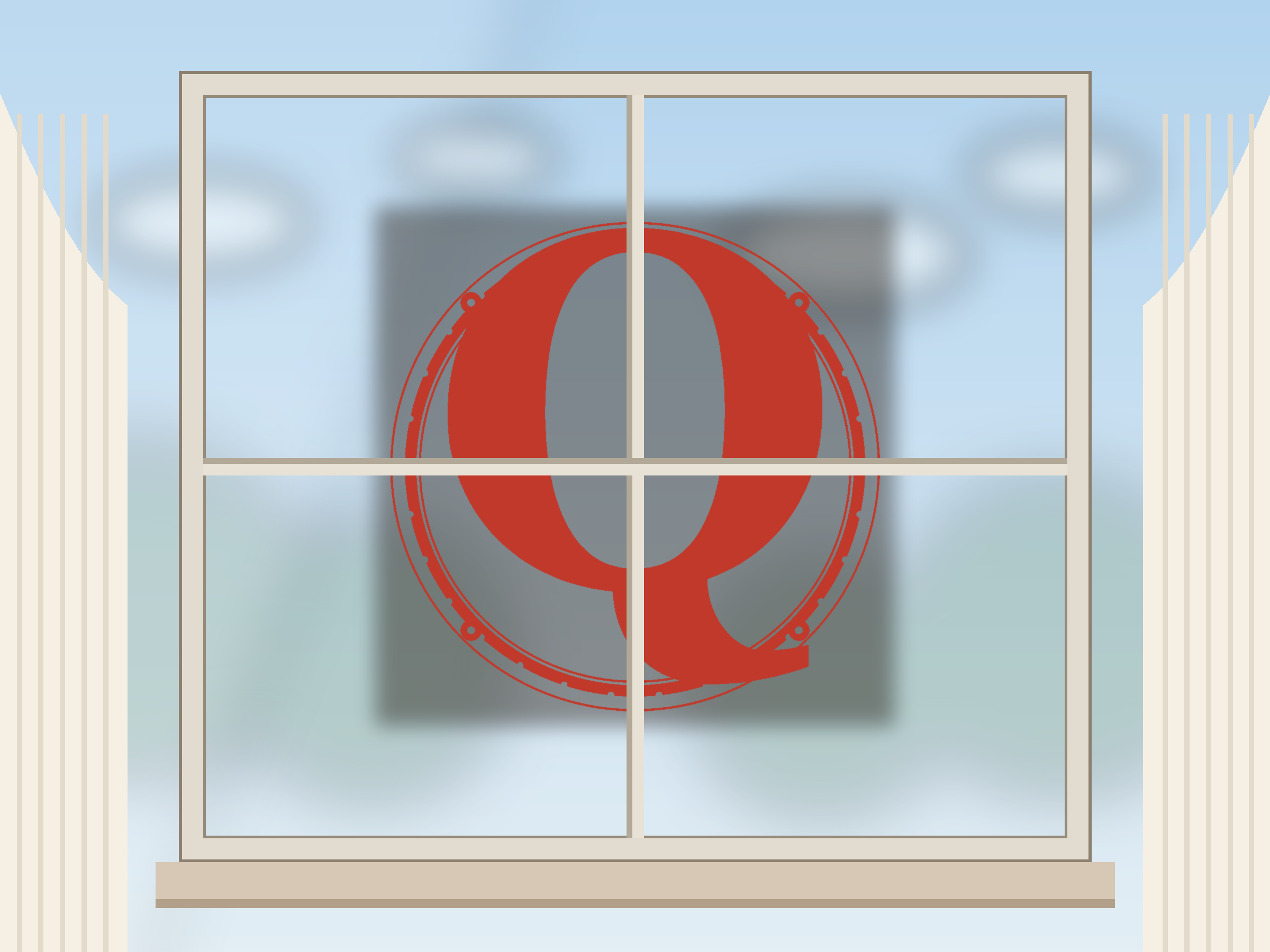 Letter Q Window Roundel Paper Cut - Free SVG + PDF Pack - wall decor