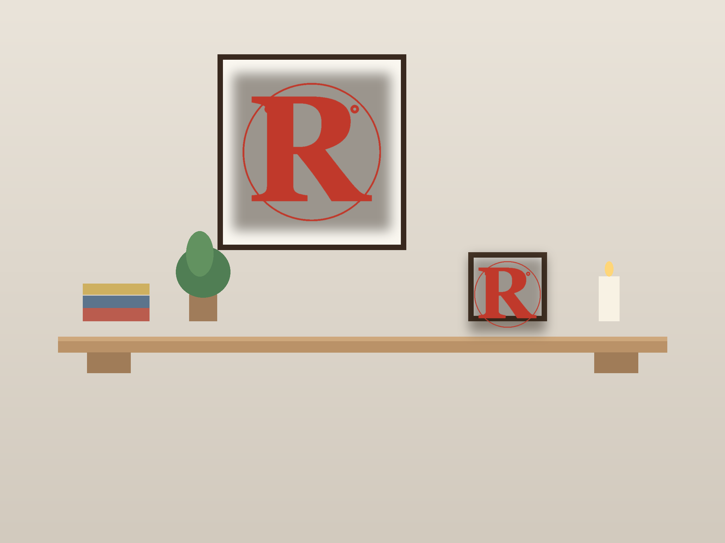 Letter R Ornate Paper Cut Panel - Free SVG + PDF Pack - wall decor