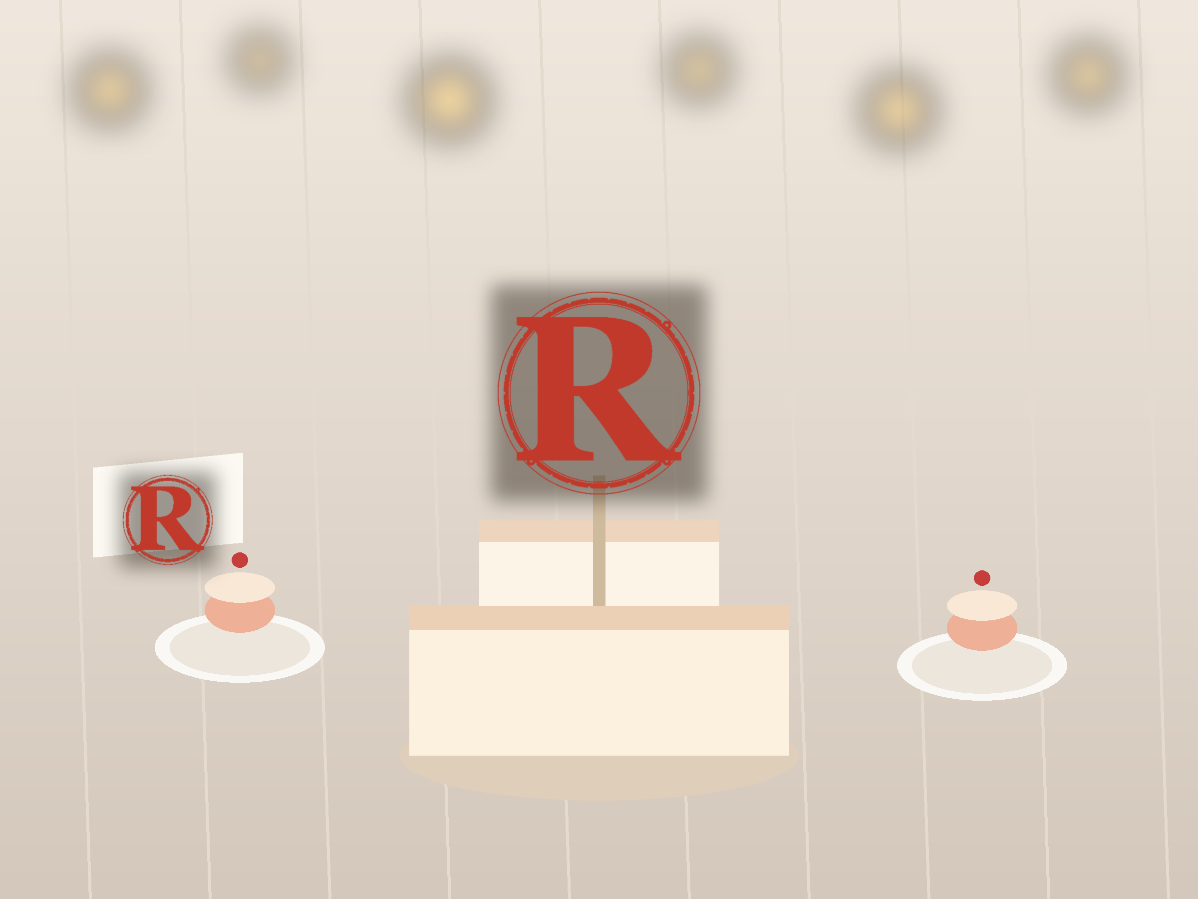 Letter R Window Roundel Paper Cut - Free SVG + PDF Pack - wall decor
