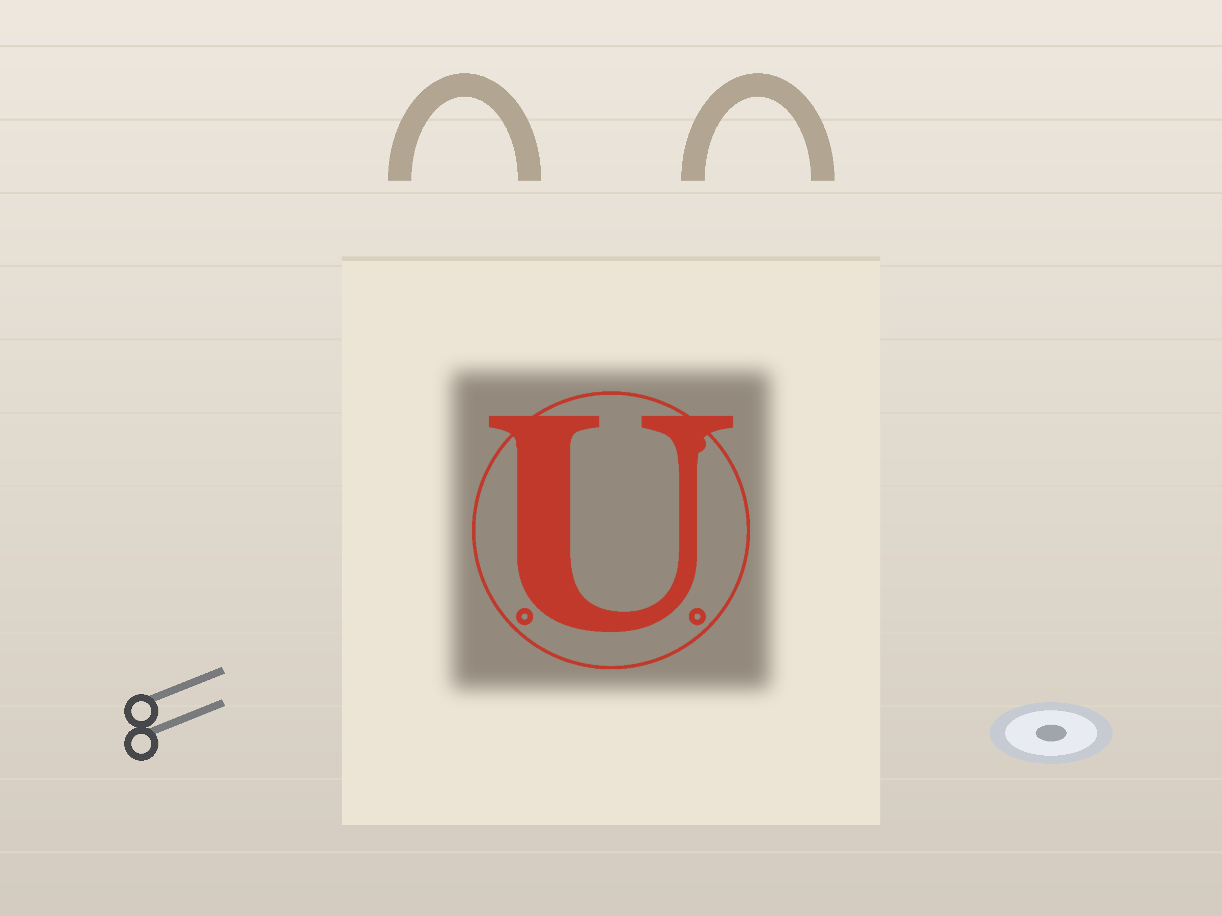 Letter U Ornate Paper Cut Panel - Free SVG + PDF Pack - wall decor