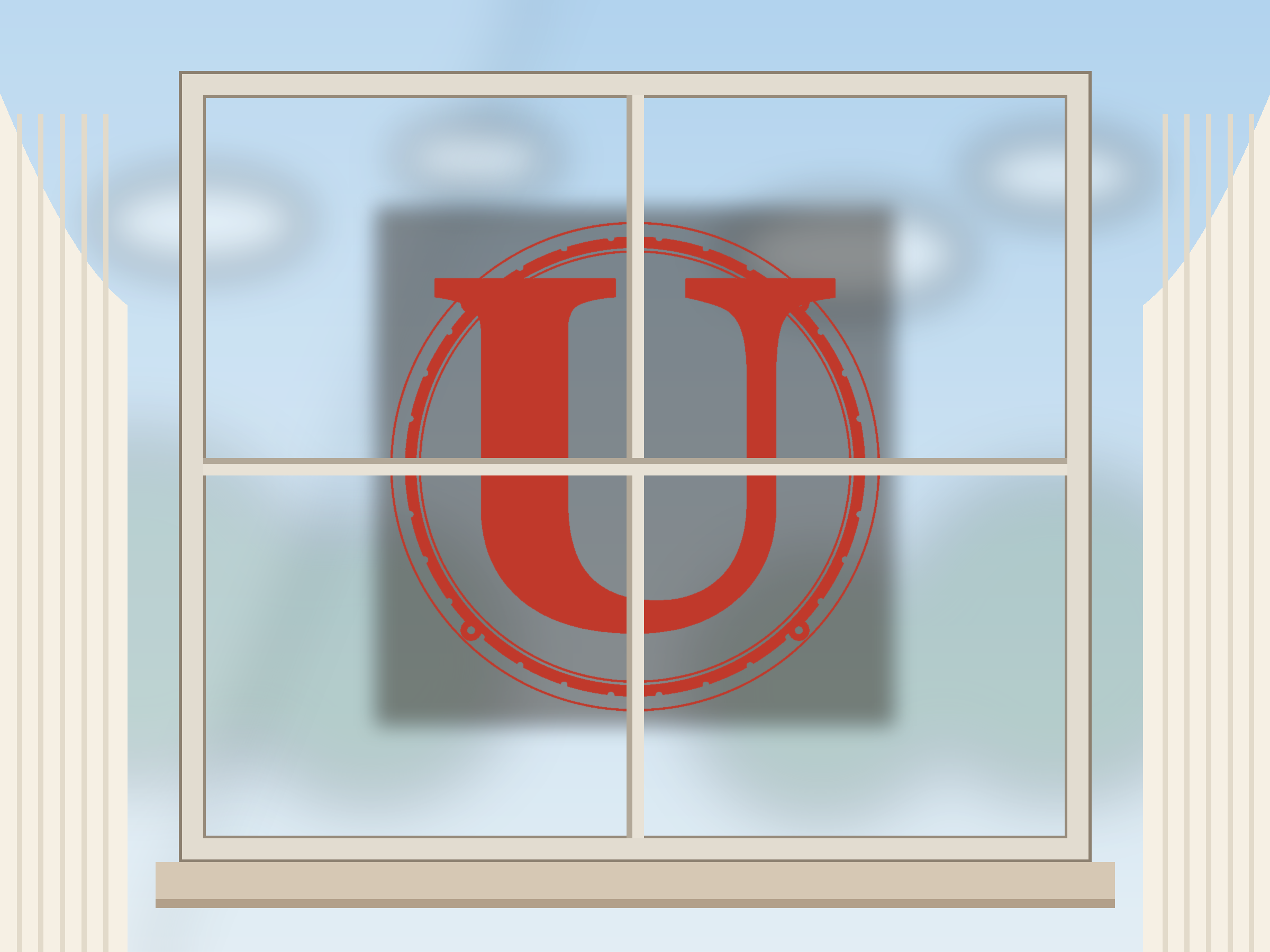 Letter U Window Roundel Paper Cut - Free SVG + PDF Pack - hero