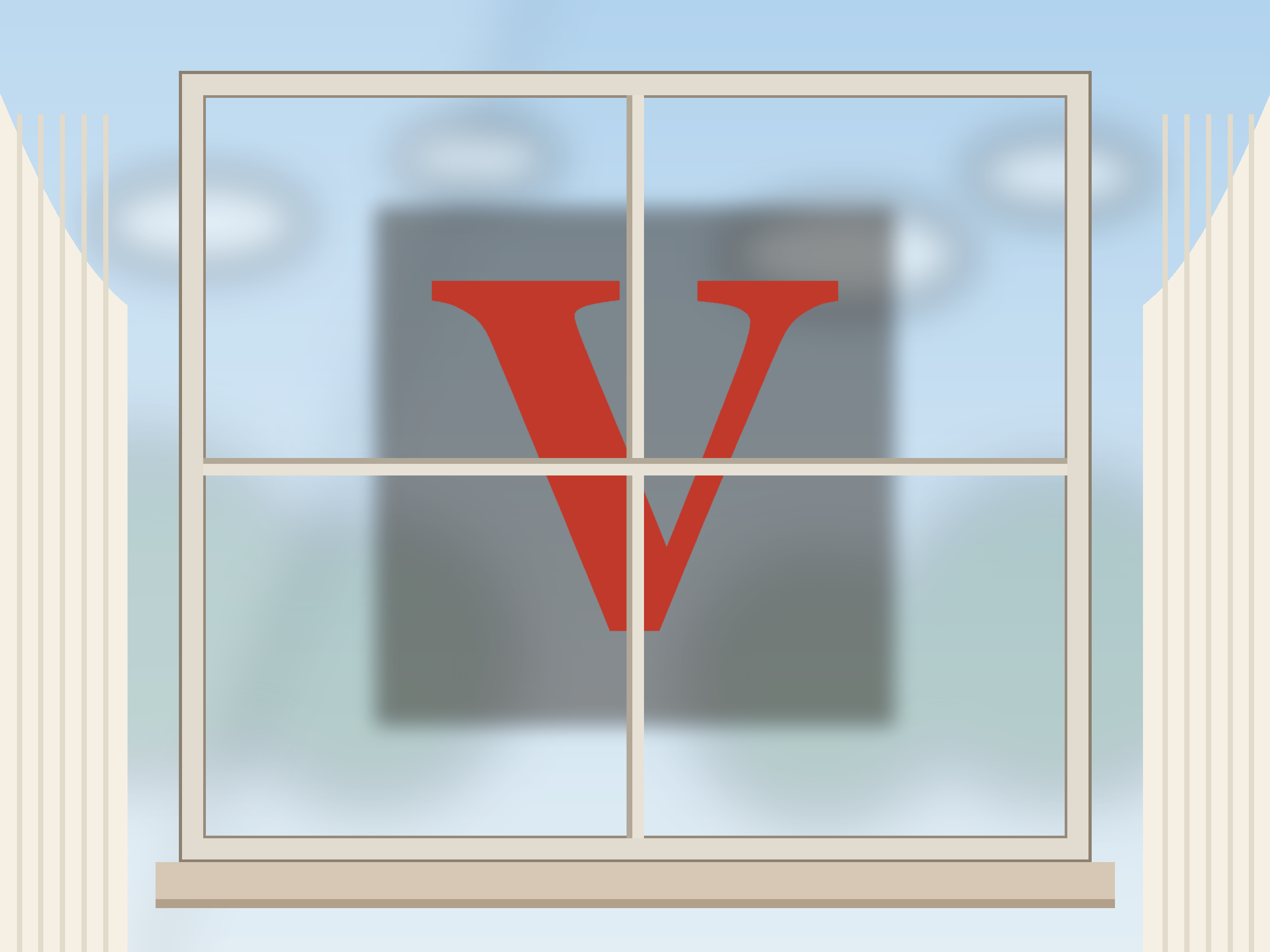 Letter V Paper Cut Template - Free SVG + PDF Pack - on a desk
