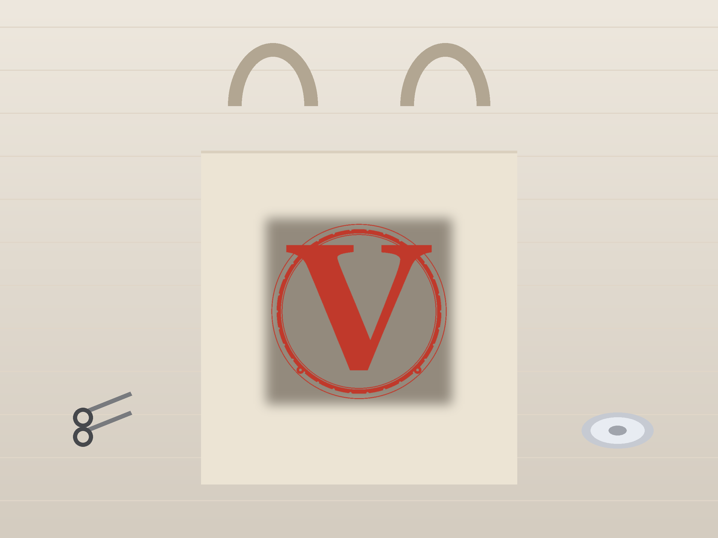 Letter V Window Roundel Paper Cut - Free SVG + PDF Pack - wall decor