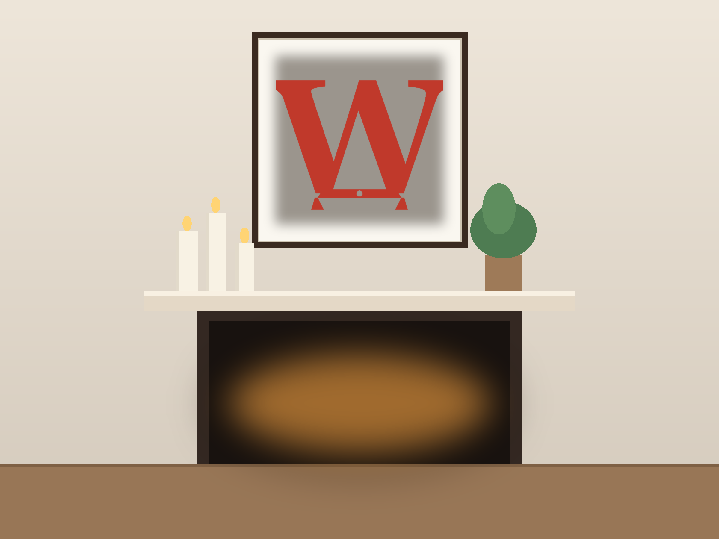 Letter W Banner Paper Cut - Free SVG + PDF Pack - wall decor