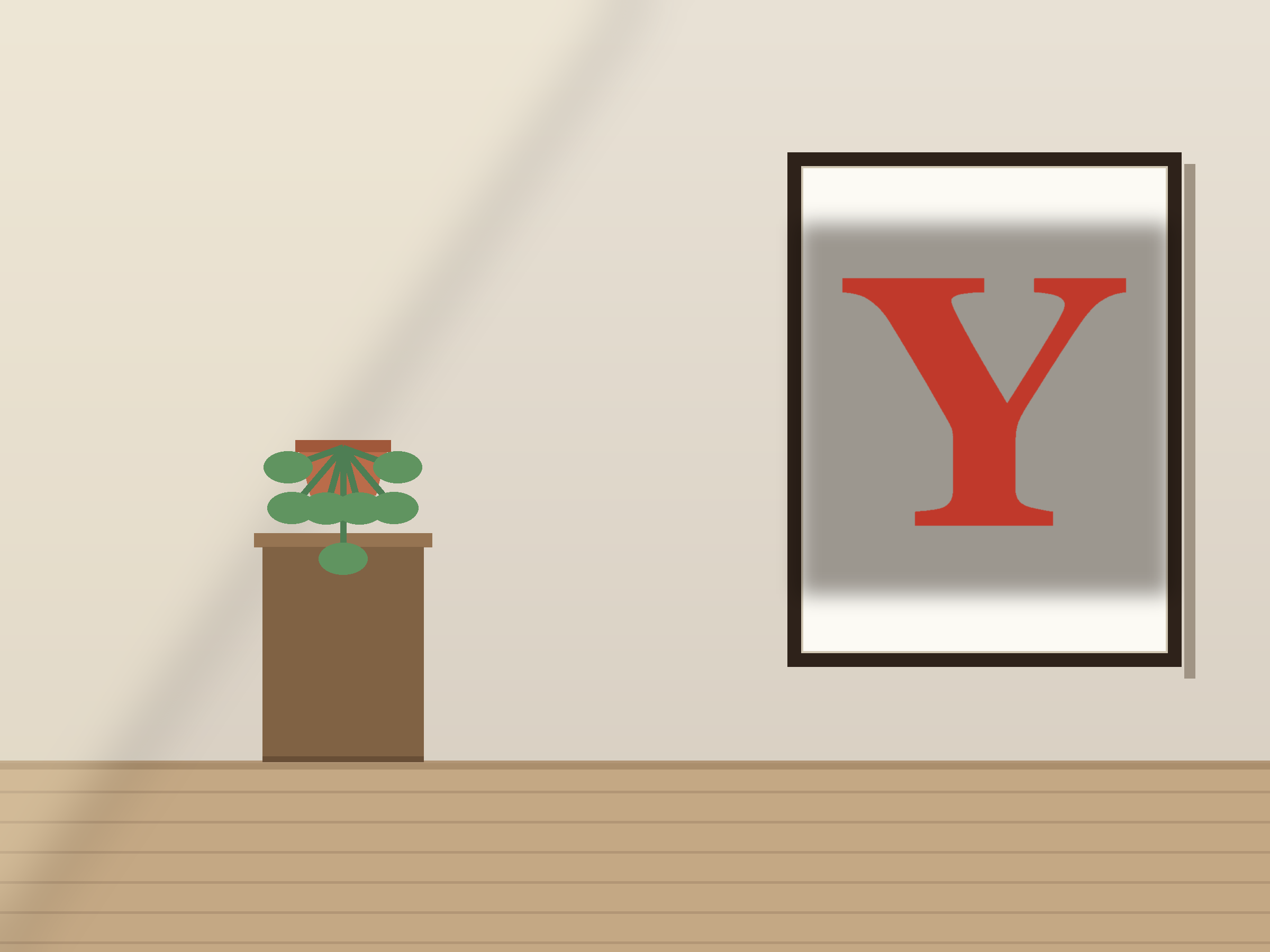 Letter Y Paper Cut Template - Free SVG + PDF Pack - on a desk