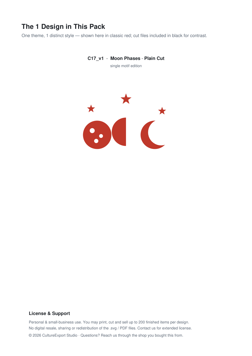 Moon Phases Paper Cut Template - Free SVG + PDF Pack - design