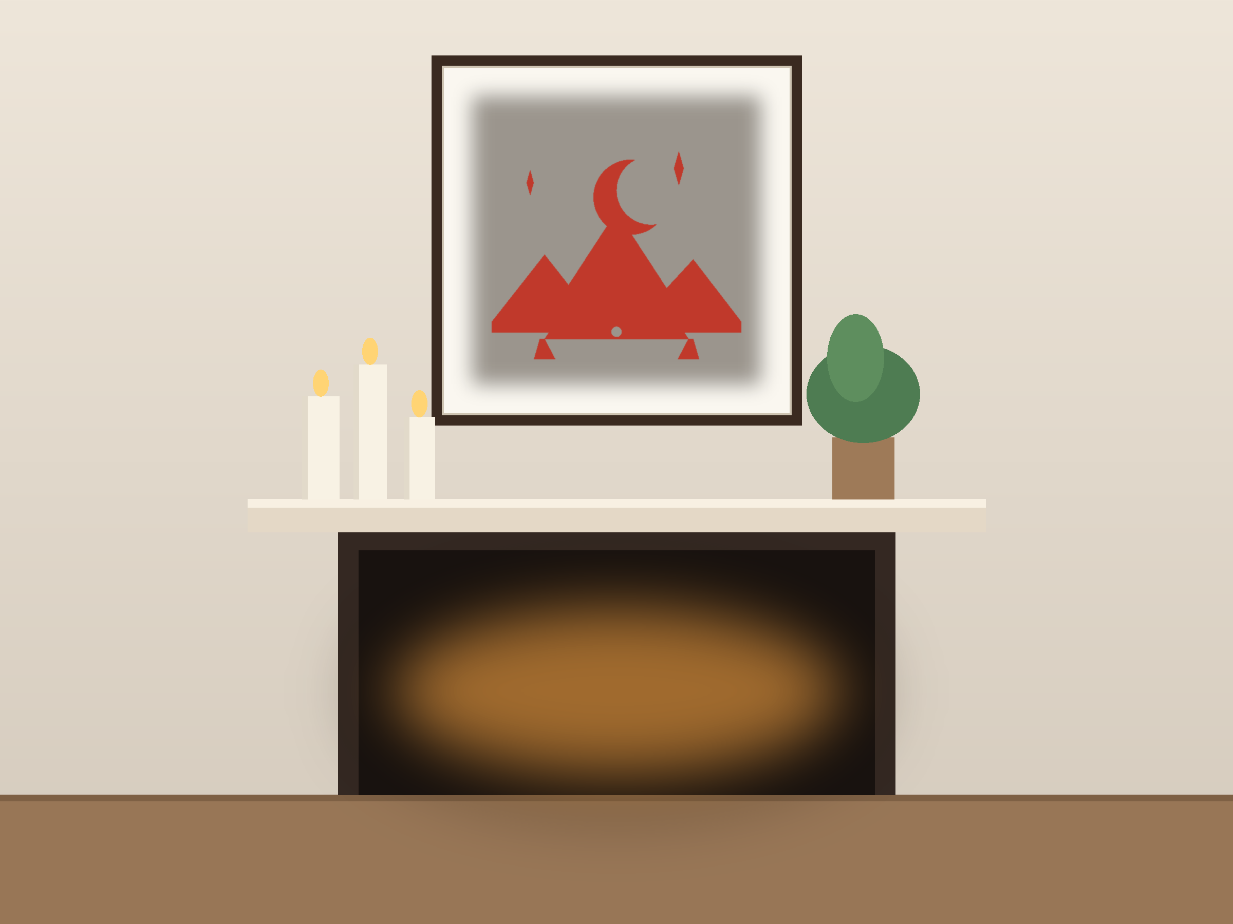 Mountain Moonlight Banner Paper Cut - Free SVG + PDF Pack - hero