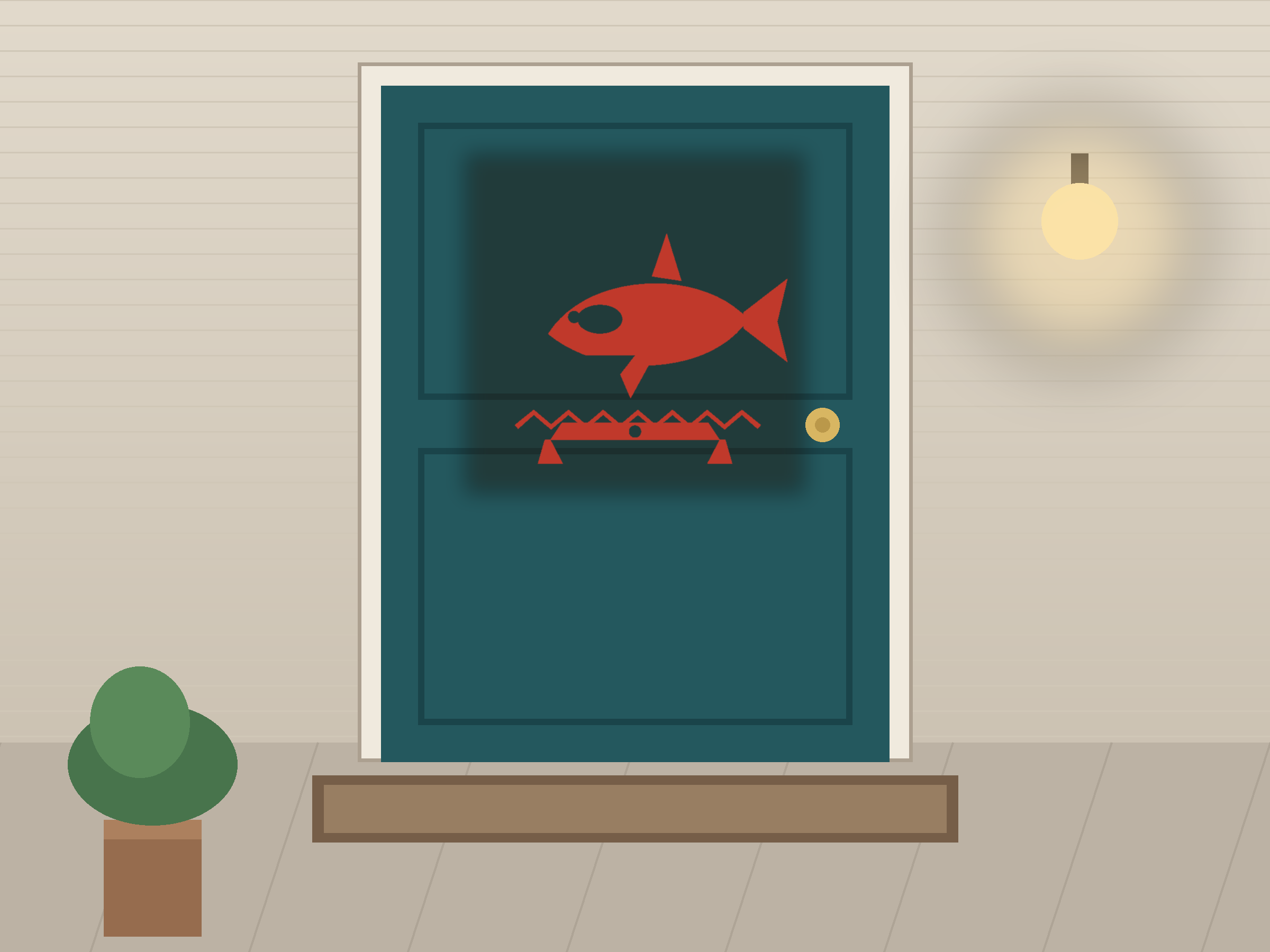 Orca Banner Paper Cut - Free SVG + PDF Pack - wall decor