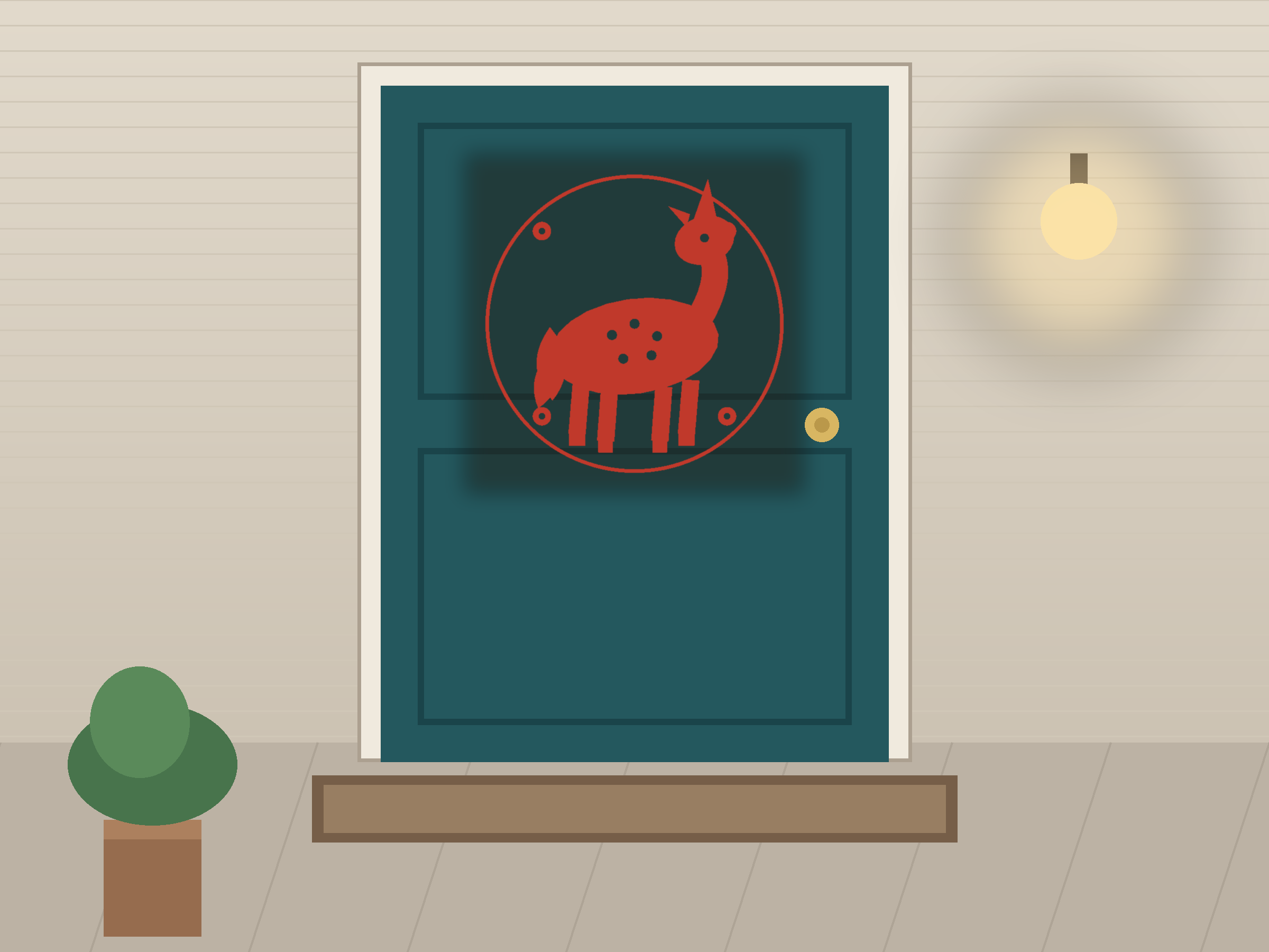 Qilin Ornate Paper Cut Panel - Free SVG + PDF Pack - wall decor