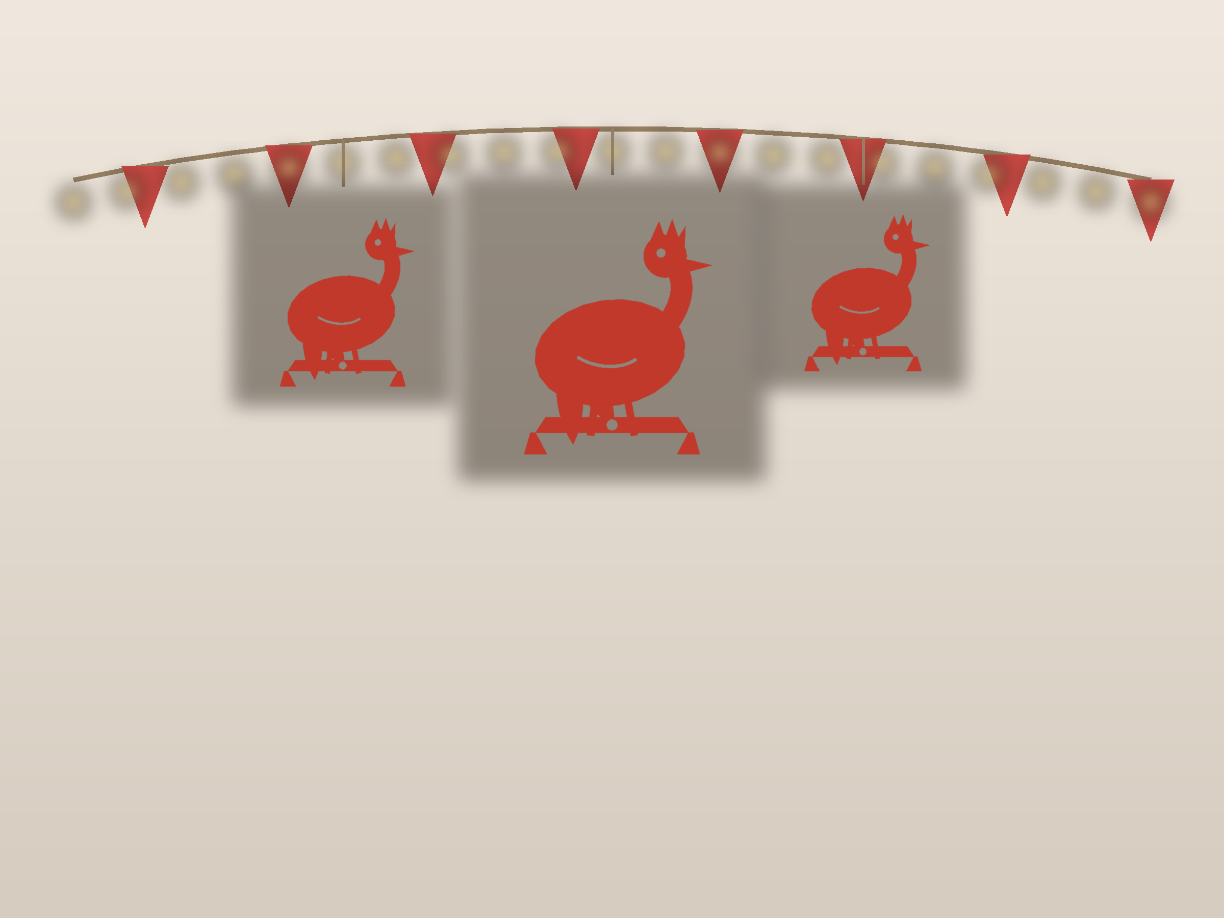 Rooster Banner Paper Cut - Free SVG + PDF Pack - wall decor