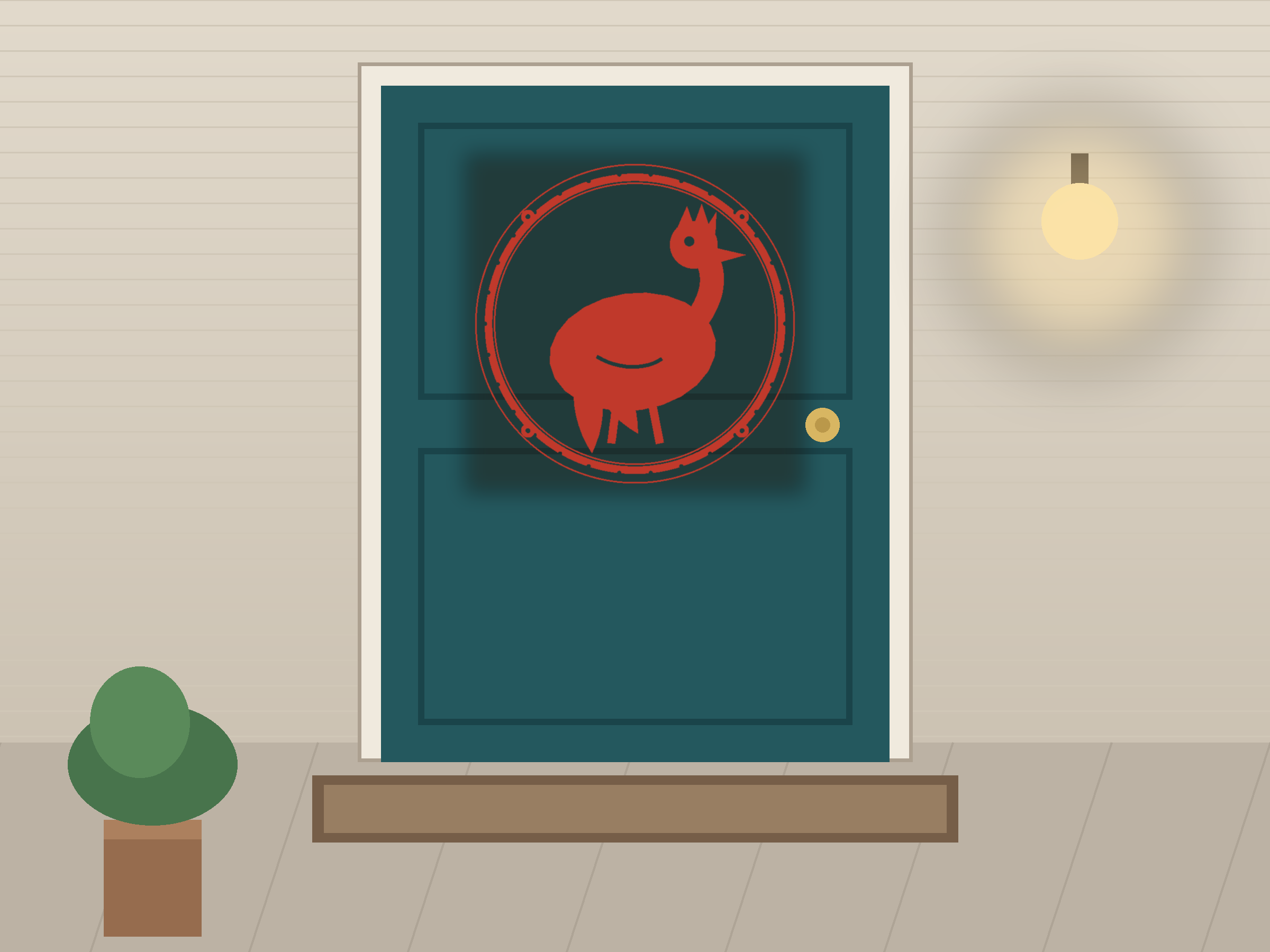 Rooster Window Roundel Paper Cut - Free SVG + PDF Pack - wall decor