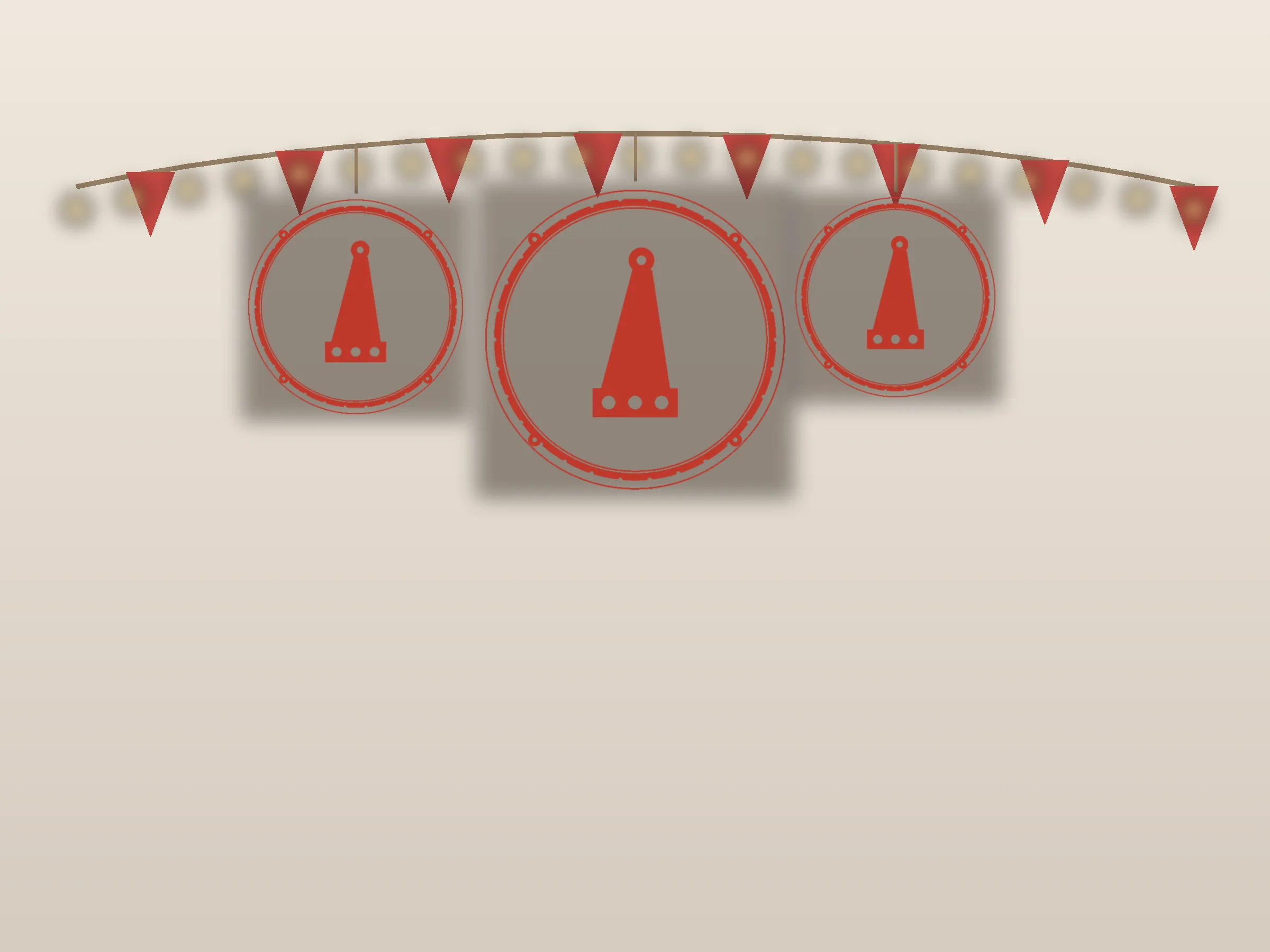Santa Hat Window Roundel Paper Cut - Free SVG + PDF Pack - hero