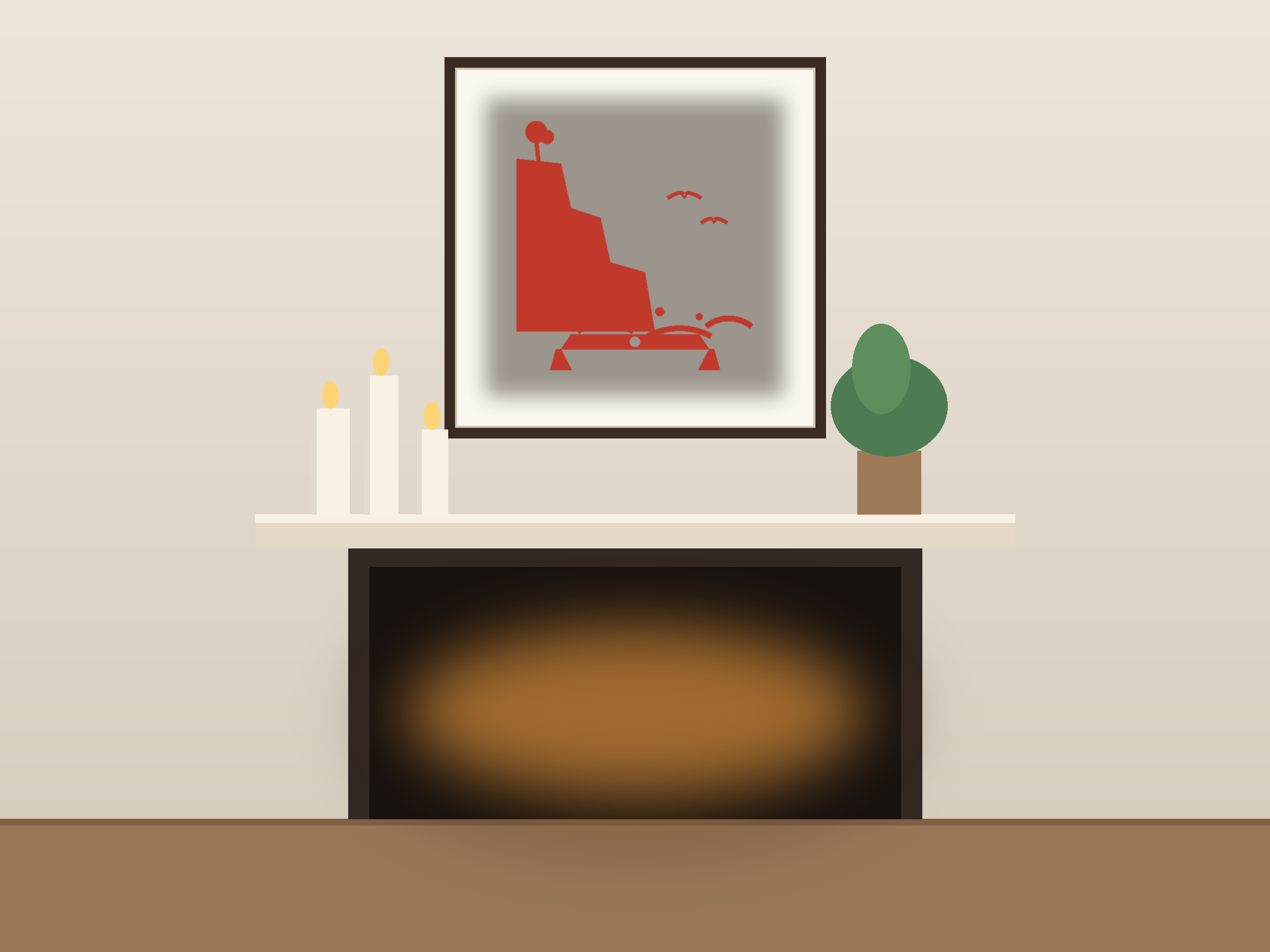 Sea Cliff Banner Paper Cut - Free SVG + PDF Pack - wall decor